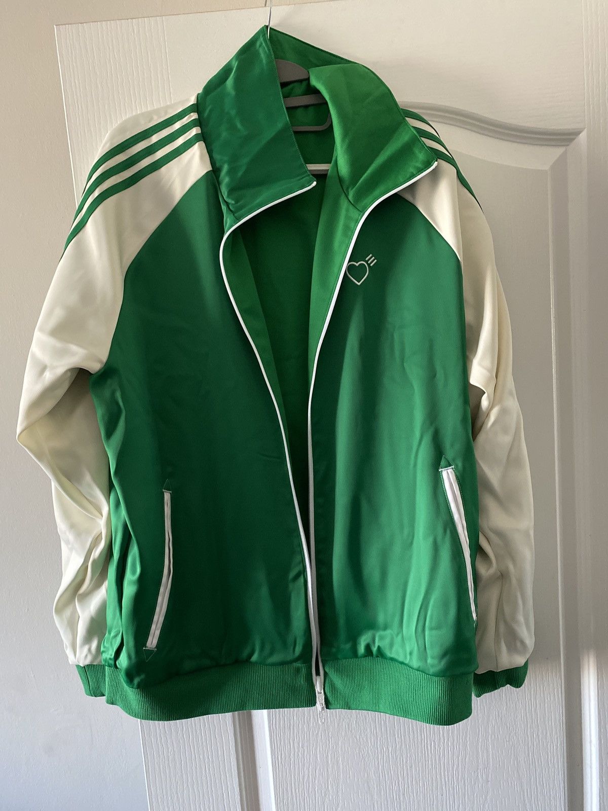 Adidas Human Made x Adidas track jacket green XL | Grailed