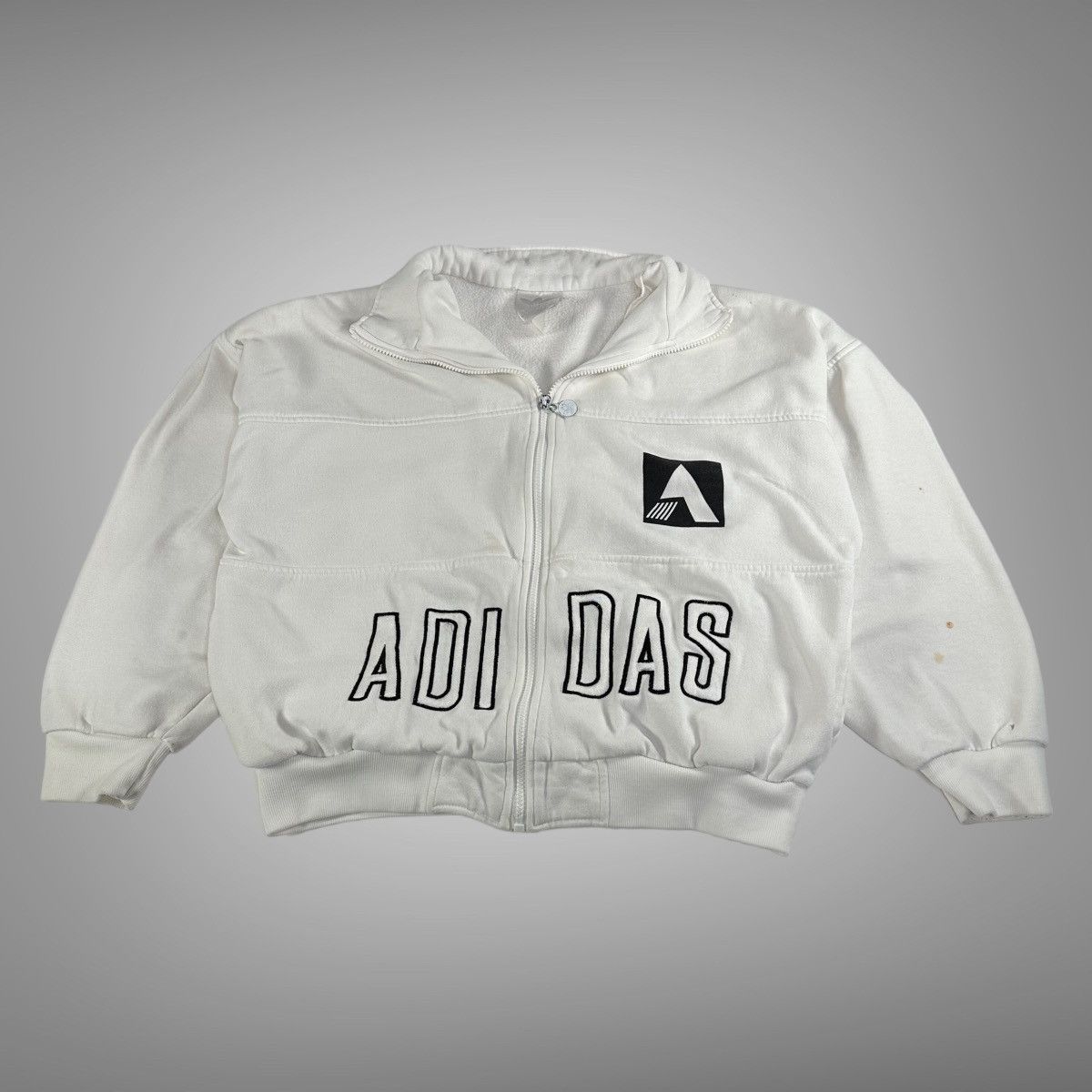 80'S Adidas Sweat Snap Cardigan Women's Size L Vintage / eaa497054