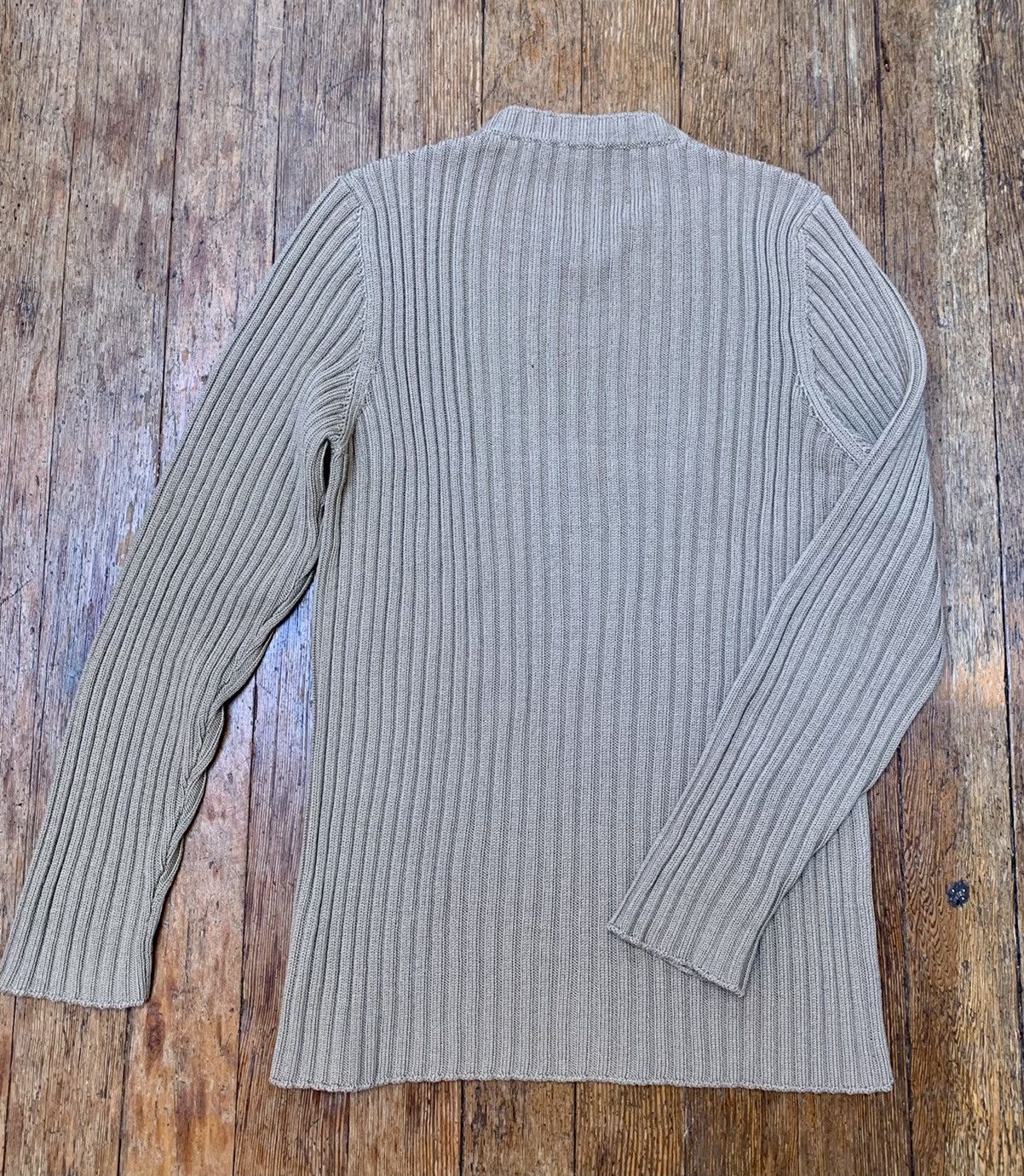 Helmut Lang × Vintage archival HELMUT LANG wool ribbed sweater size52 Italy Size US L / EU 52-54 / 3 - 3 Thumbnail