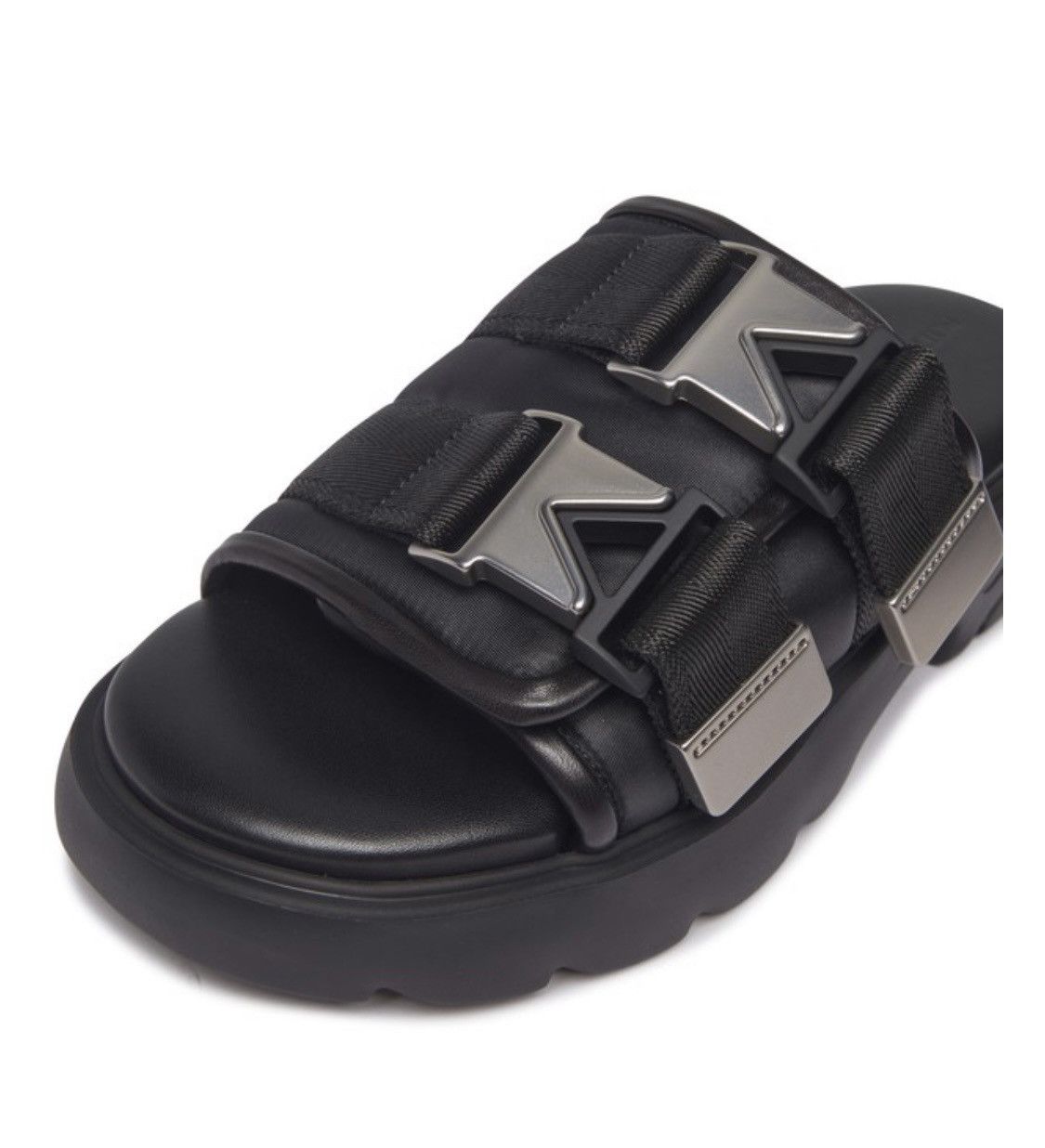 Bottega Veneta NEW 40 Black Flash Lambskin Leather Sandals Chunky Platform Size US 7 / EU 40 - 5 Thumbnail
