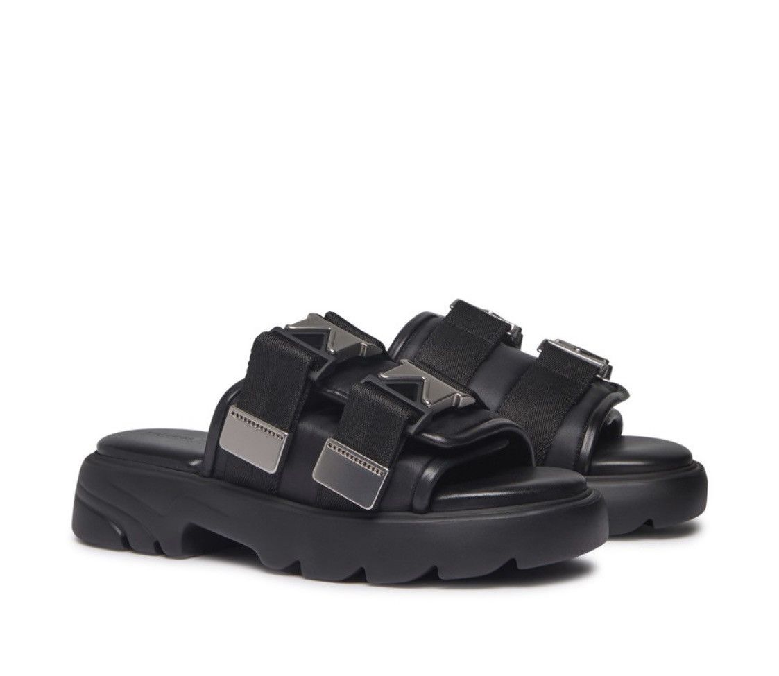 サンダル BOTTEGA VENETA SANDAL LEATHER VIENNA CALF Bottega Veneta o1rshd1 Vienna Calf Band Sandal in Inkwell