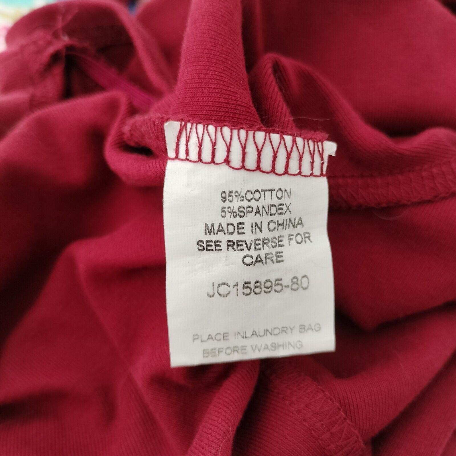 Other Ally Top Red Crop Long Sleeve Knit Backless Cotton Jersey Size M / US 6-8 / IT 42-44 - 6 Thumbnail