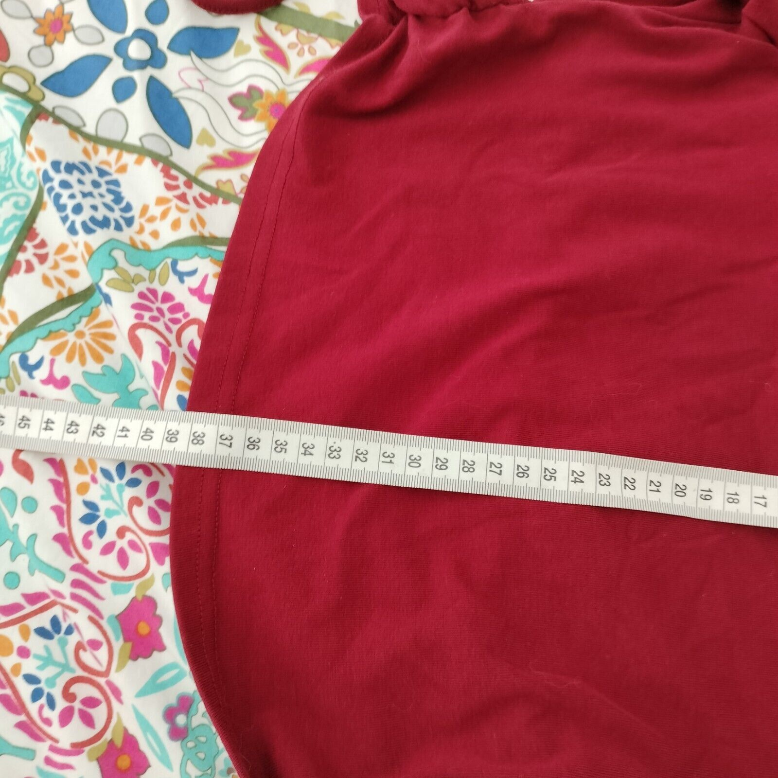 Other Ally Top Red Crop Long Sleeve Knit Backless Cotton Jersey Size M / US 6-8 / IT 42-44 - 8 Thumbnail