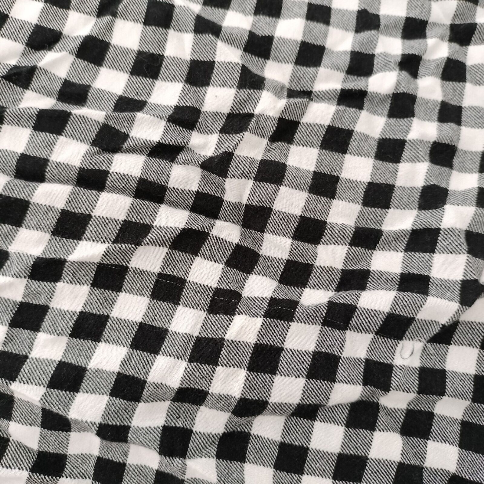 Designer Glamorous Top Blouse White Black Gingham Ruffle Size M / US 6-8 / IT 42-44 - 9 Thumbnail