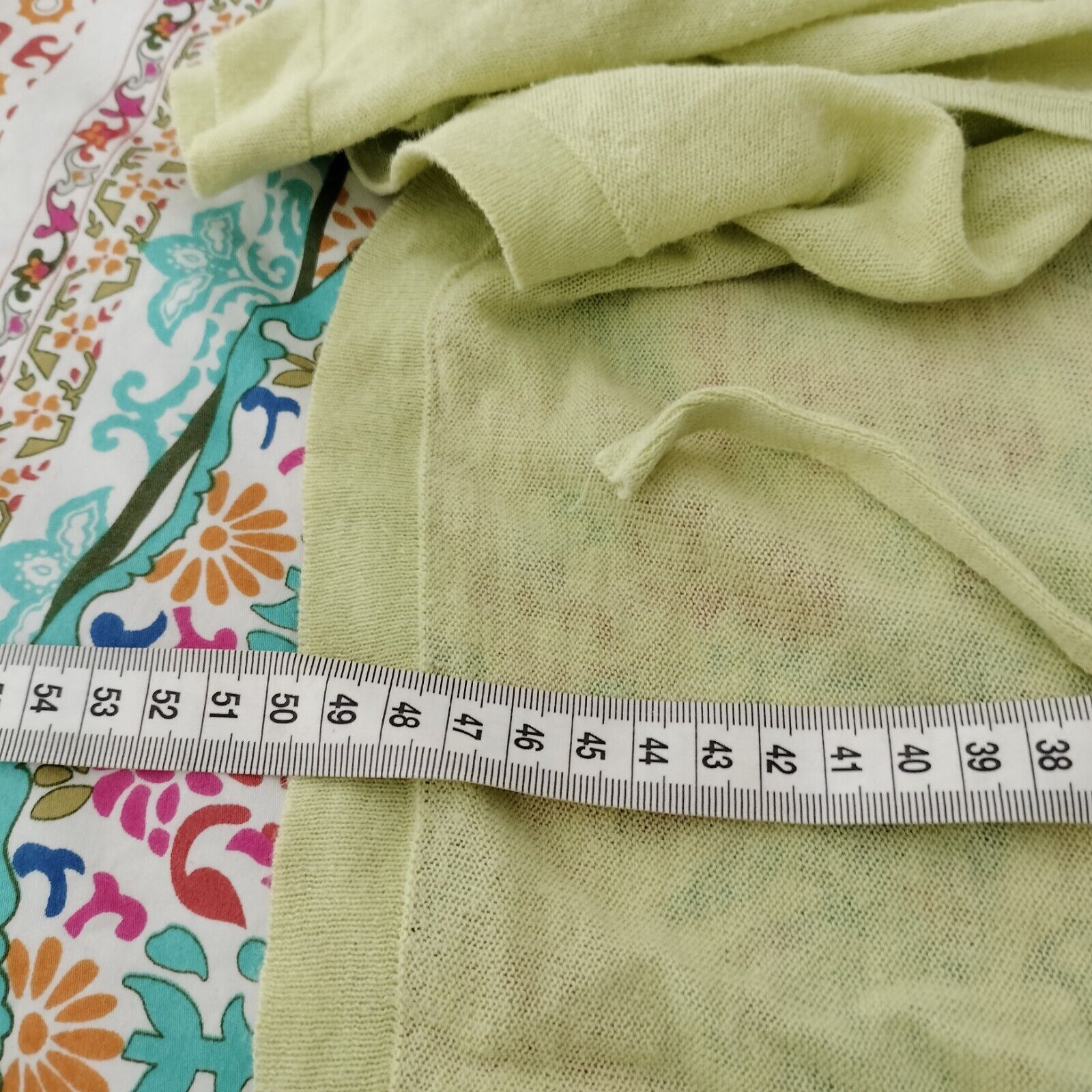 Designer × Vintage Vintage Y2K Cardigan Knit Linen Braided Tie Front 2000s Size M / US 6-8 / IT 42-44 - 7 Thumbnail