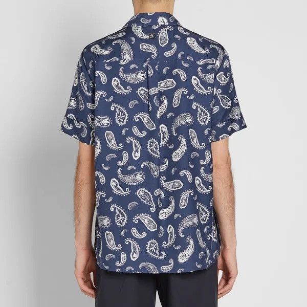 Wooyoungmi SS18 48 Silk Cotton Paisley Vacation Camp Collar Shirt Size US M / EU 48-50 / 2 - 11 Thumbnail