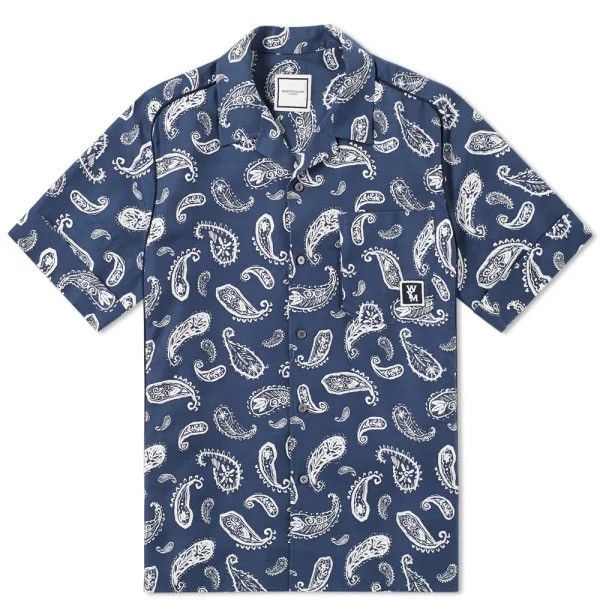 Wooyoungmi SS18 48 Silk Cotton Paisley Vacation Camp Collar Shirt Size US M / EU 48-50 / 2 - 8 Thumbnail