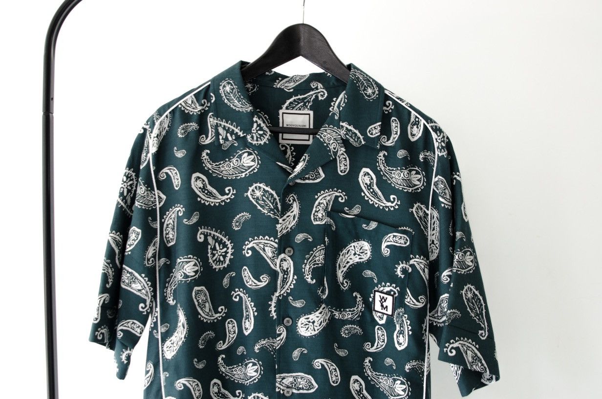 Wooyoungmi SS18 48 Silk Cotton Paisley Vacation Camp Collar Shirt Size US M / EU 48-50 / 2 - 2 Thumbnail