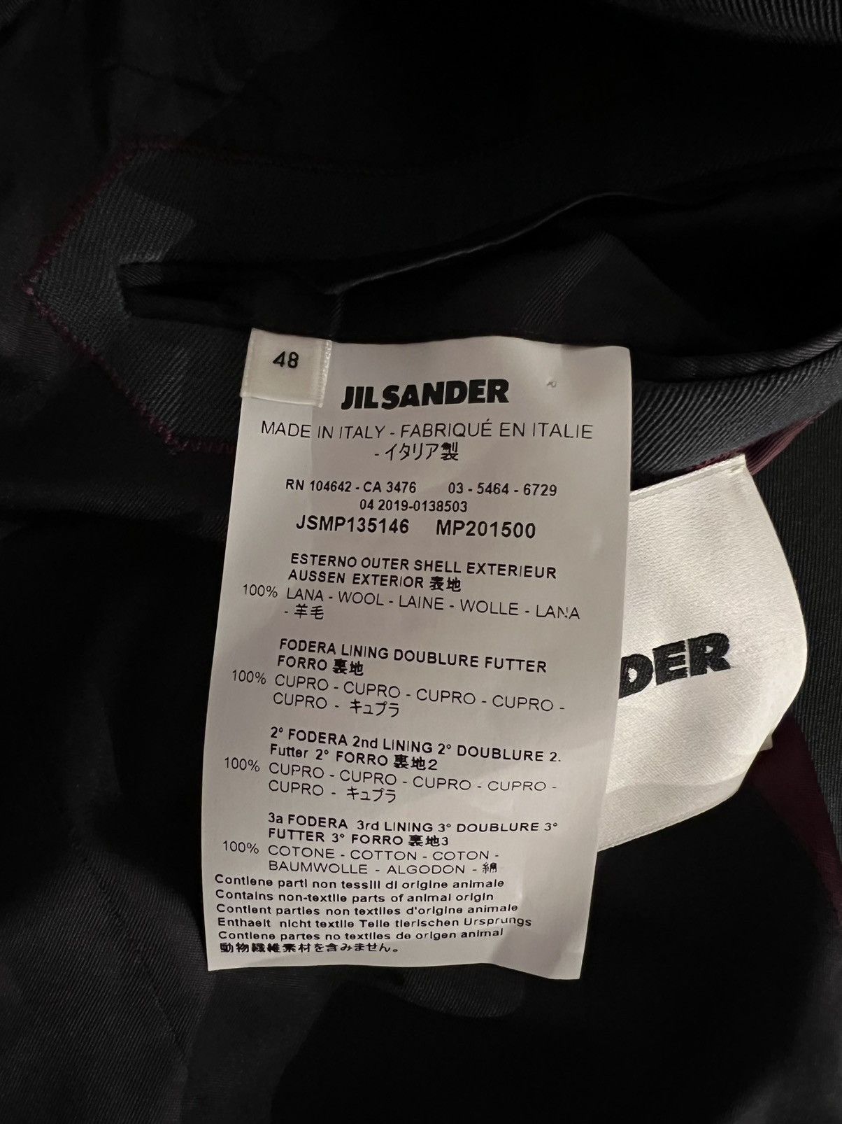 Jil Sander $2.2K NEW 48 RARE Wool Italy Vermer Blazer Jacket Blue Size US M / EU 48-50 / 2 - 14 Thumbnail