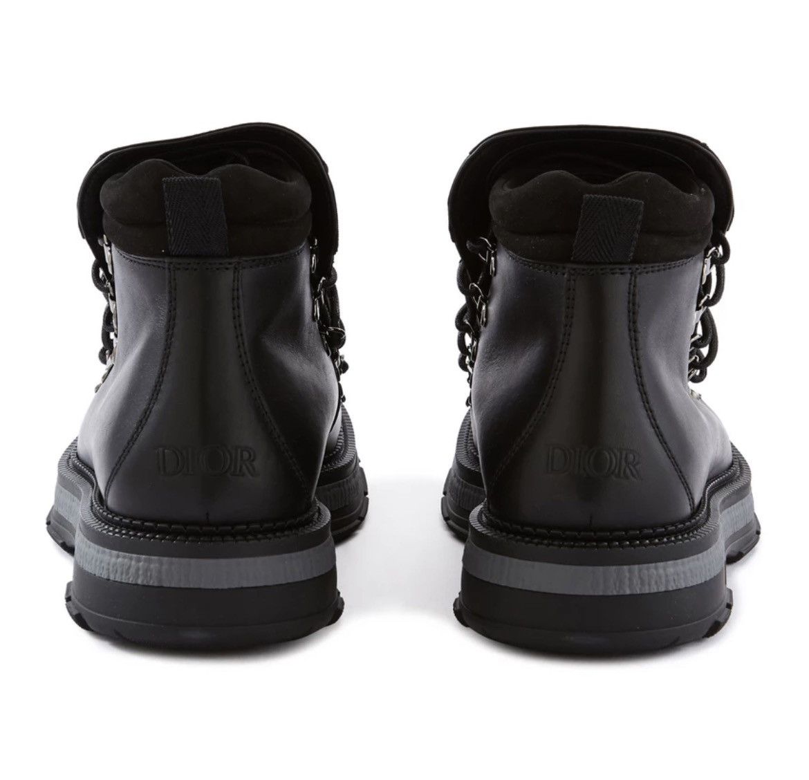 Dior × Kim Jones NEW 40 Worker Calfskin Leather Hiking Winter Boots Logo Size US 7 / EU 40 - 3 Thumbnail