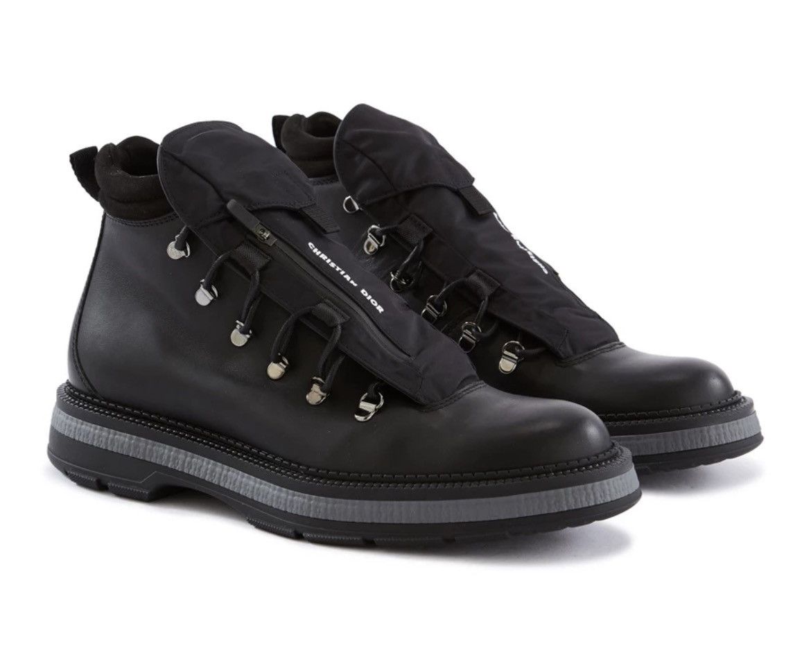 Dior × Kim Jones NEW 40 Worker Calfskin Leather Hiking Winter Boots Logo Size US 7 / EU 40 - 1 Thumbnail