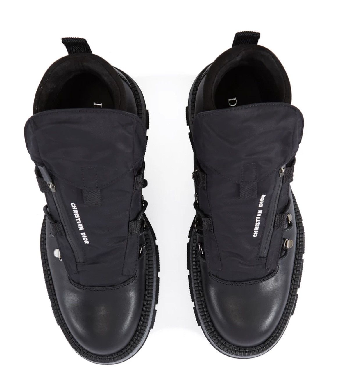 Dior × Kim Jones NEW 40 Worker Calfskin Leather Hiking Winter Boots Logo Size US 7 / EU 40 - 4 Thumbnail