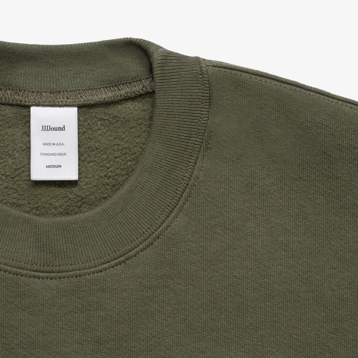 Jjjjound NEW SS20 J/95 Utility Olive Green Crewneck Sweatshirt Logo |  Grailed