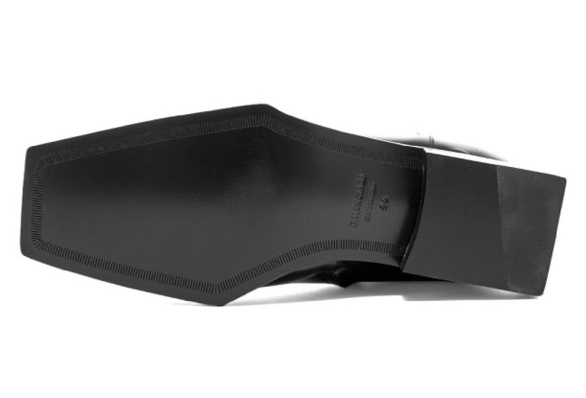 Balenciaga NEW 42 Block Square Leather BB Logo Metal Zip Chelsea Boots Size US 9 / EU 42 - 6 Thumbnail