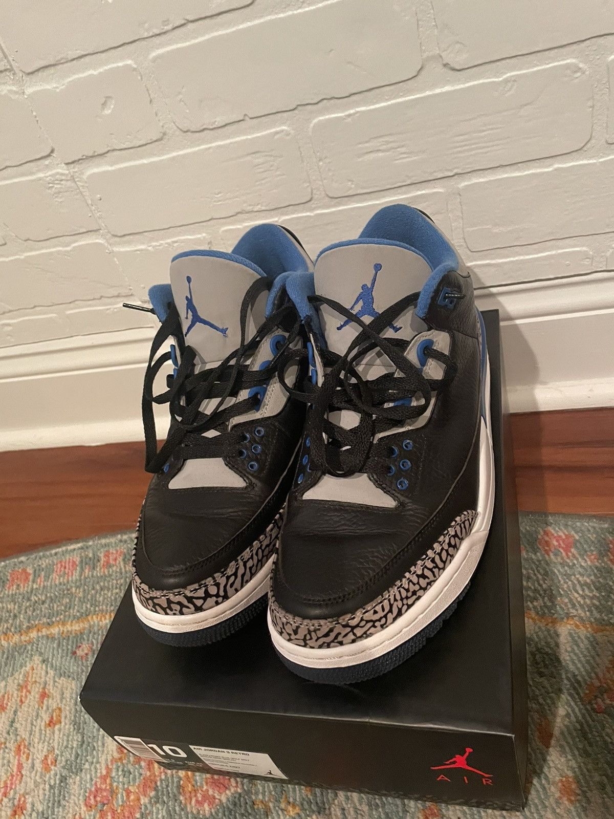 Jordan Brand Jordan Retro Sport Blue 3 Size US 10 / EU 43 - 2 Thumbnail
