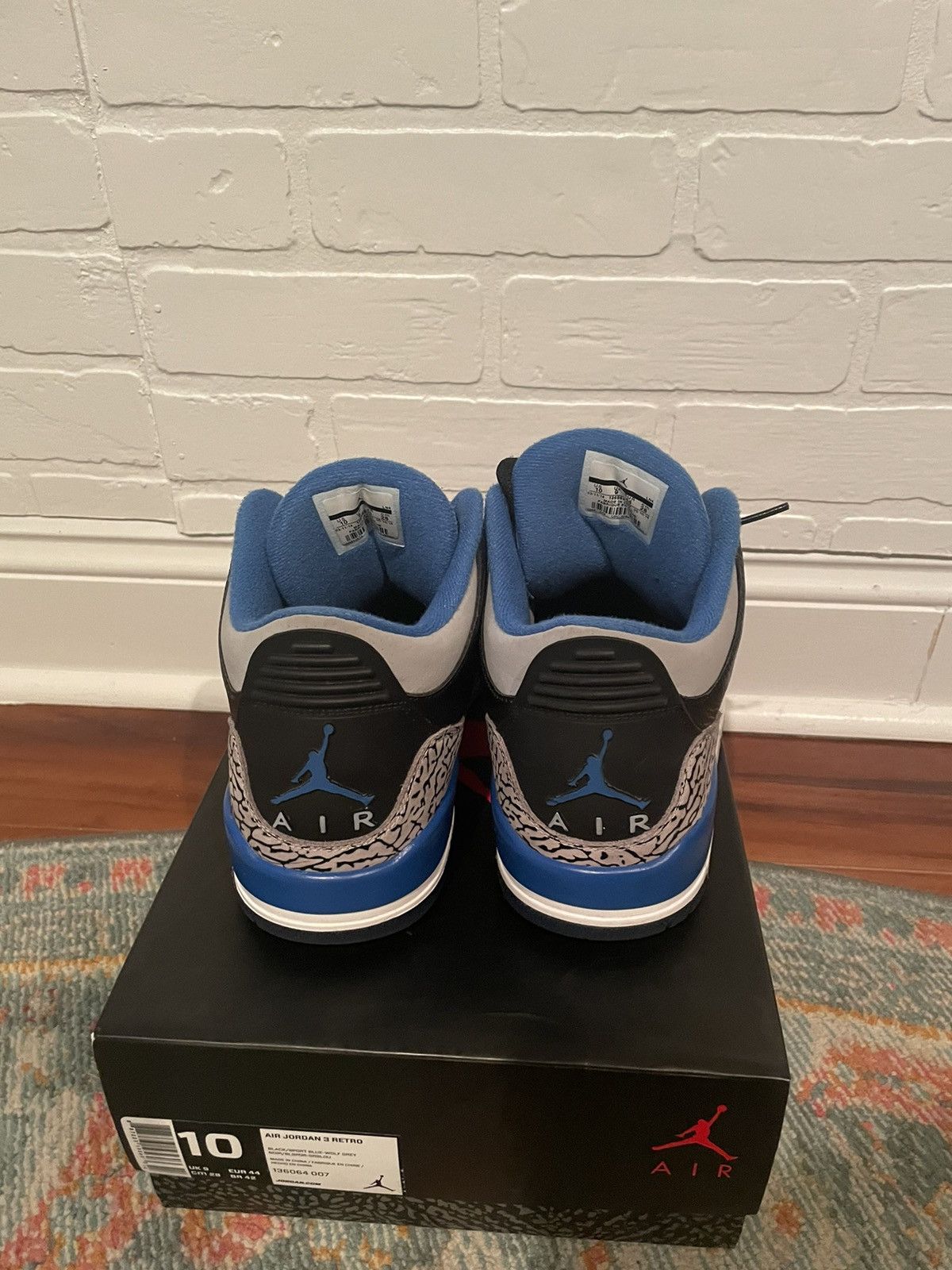 Jordan Brand Jordan Retro Sport Blue 3 Size US 10 / EU 43 - 3 Thumbnail