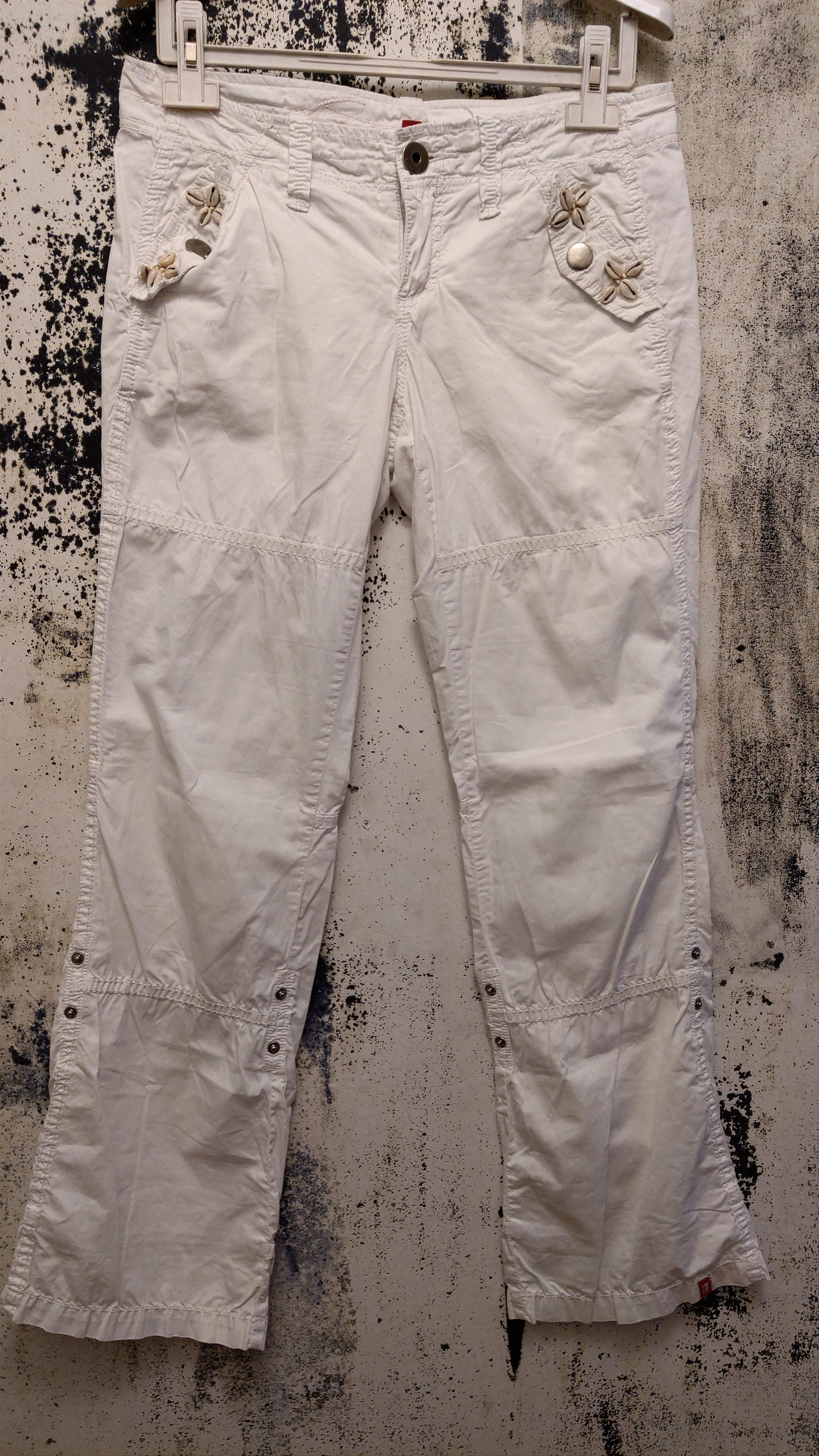 Japanese Brand × Vintage Seashells Flared Pants Raver y2k opium goth Alt Cyber Size 26" / US 2 / IT 38 - 14 Thumbnail