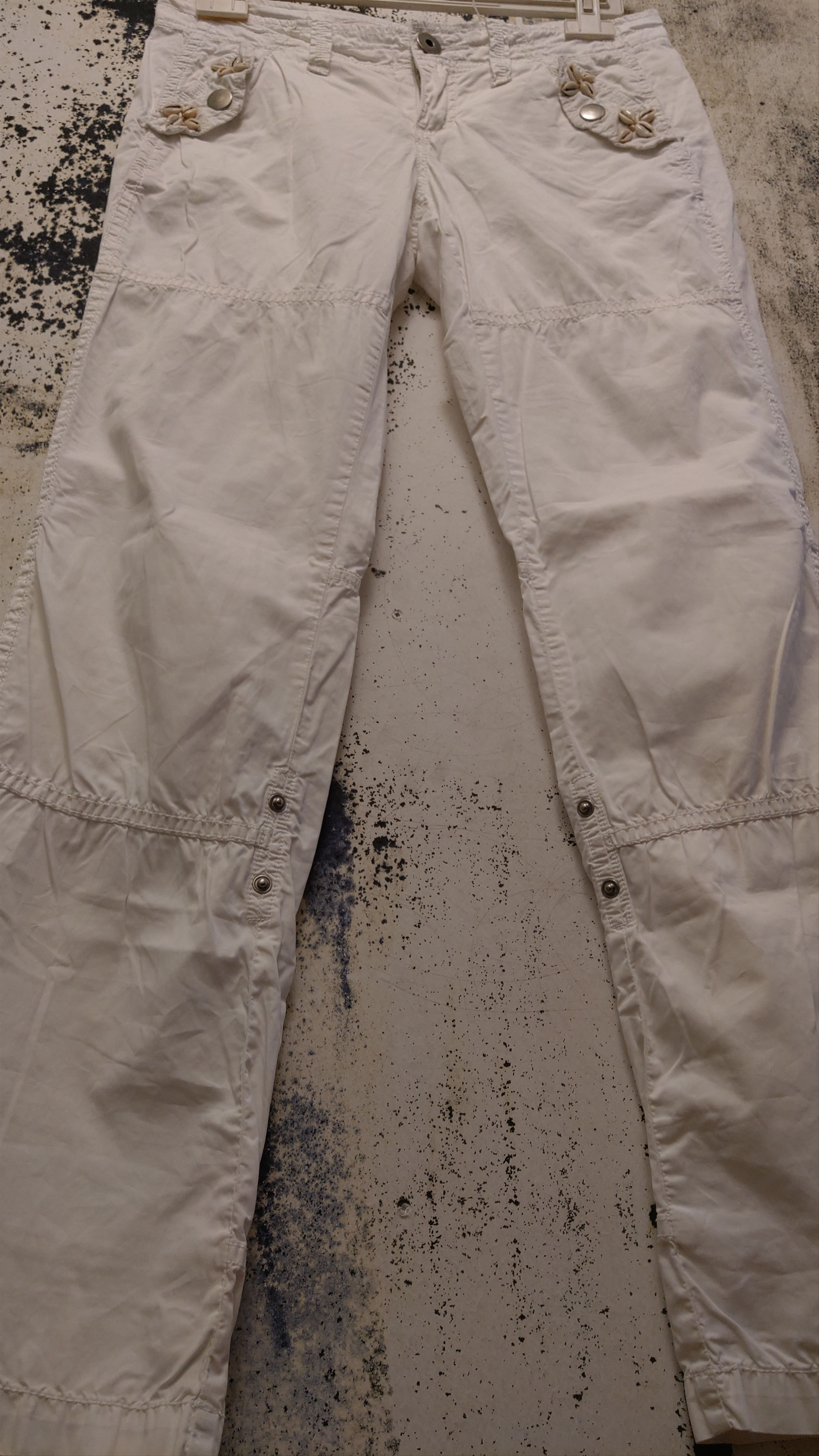 Japanese Brand × Vintage Seashells Flared Pants Raver y2k opium goth Alt Cyber Size 26" / US 2 / IT 38 - 13 Thumbnail