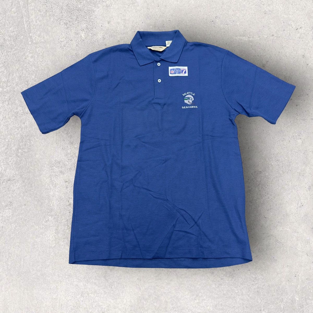 Logo 7 × NFL × Vintage Vintage Seattle Seahawks polo shirt Size US L / EU 52-54 / 3 - 1 Thumbnail