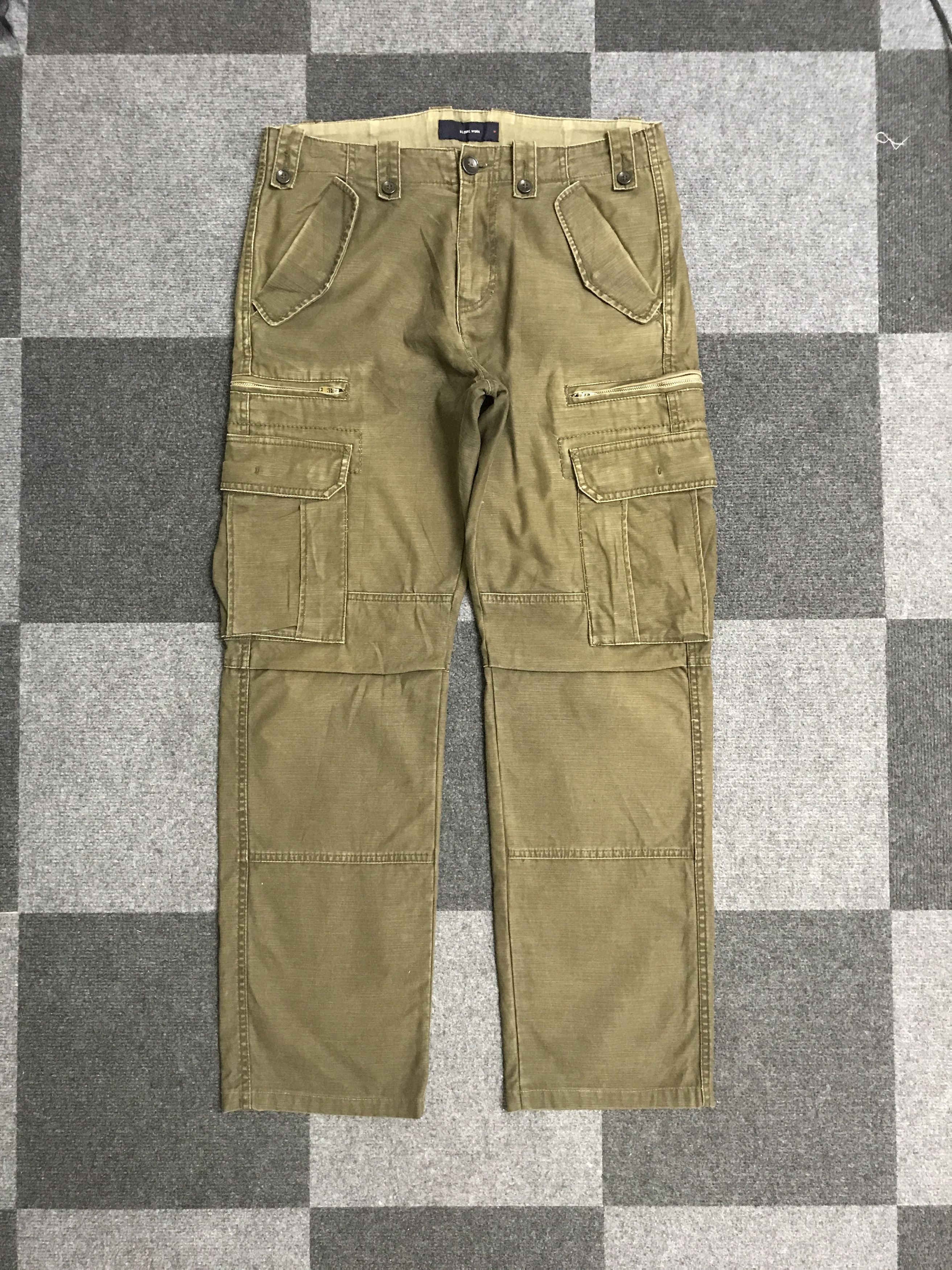 Japanese Brand CP316 Global Work Japan Sturdy Cargo Multipockets Pant Size US 32 / EU 48 - 3 Thumbnail
