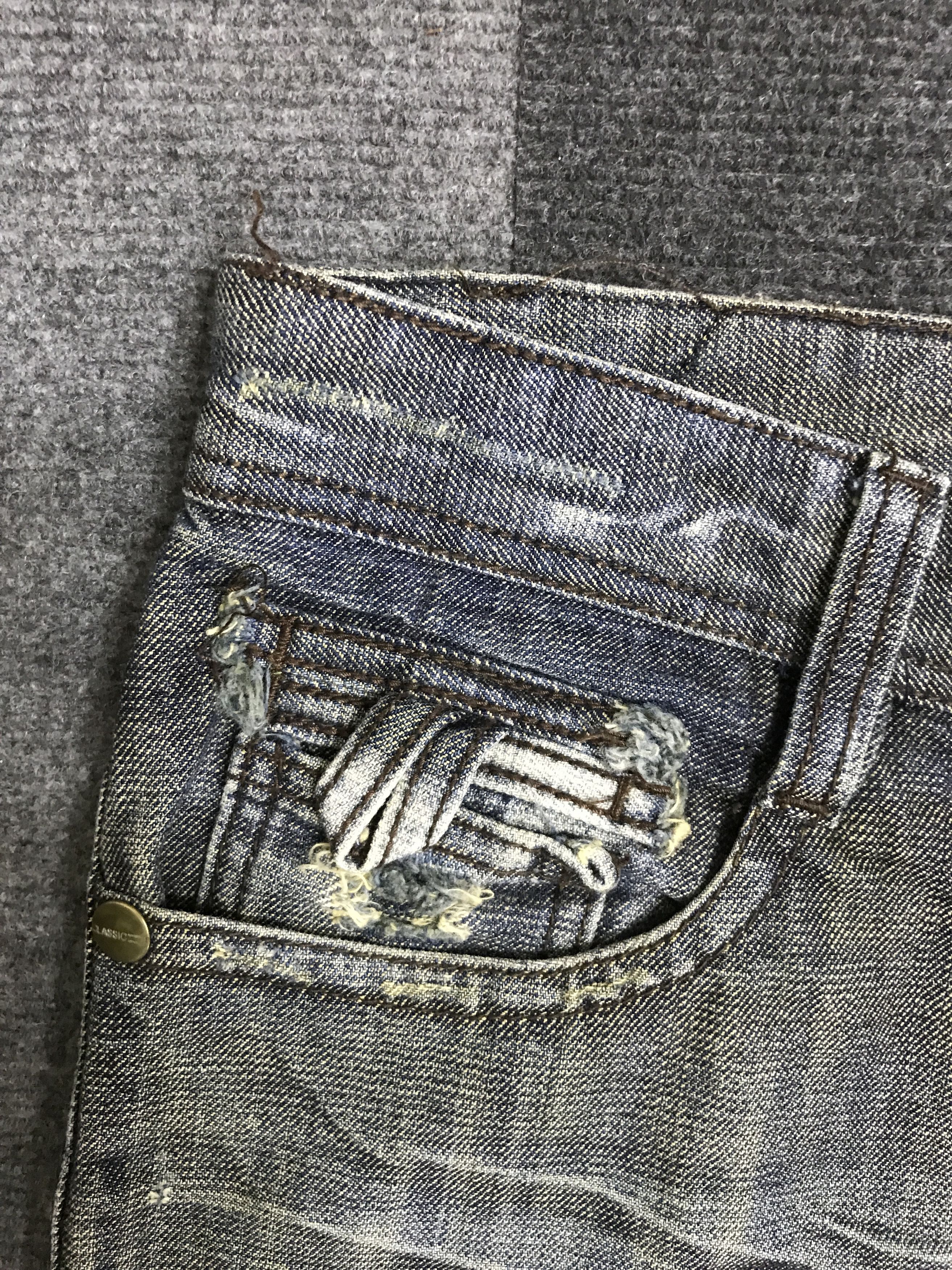 Japanese Brand D168 BHS Cool Fades Honeycomb Jeans Size US 33 - 6 Thumbnail