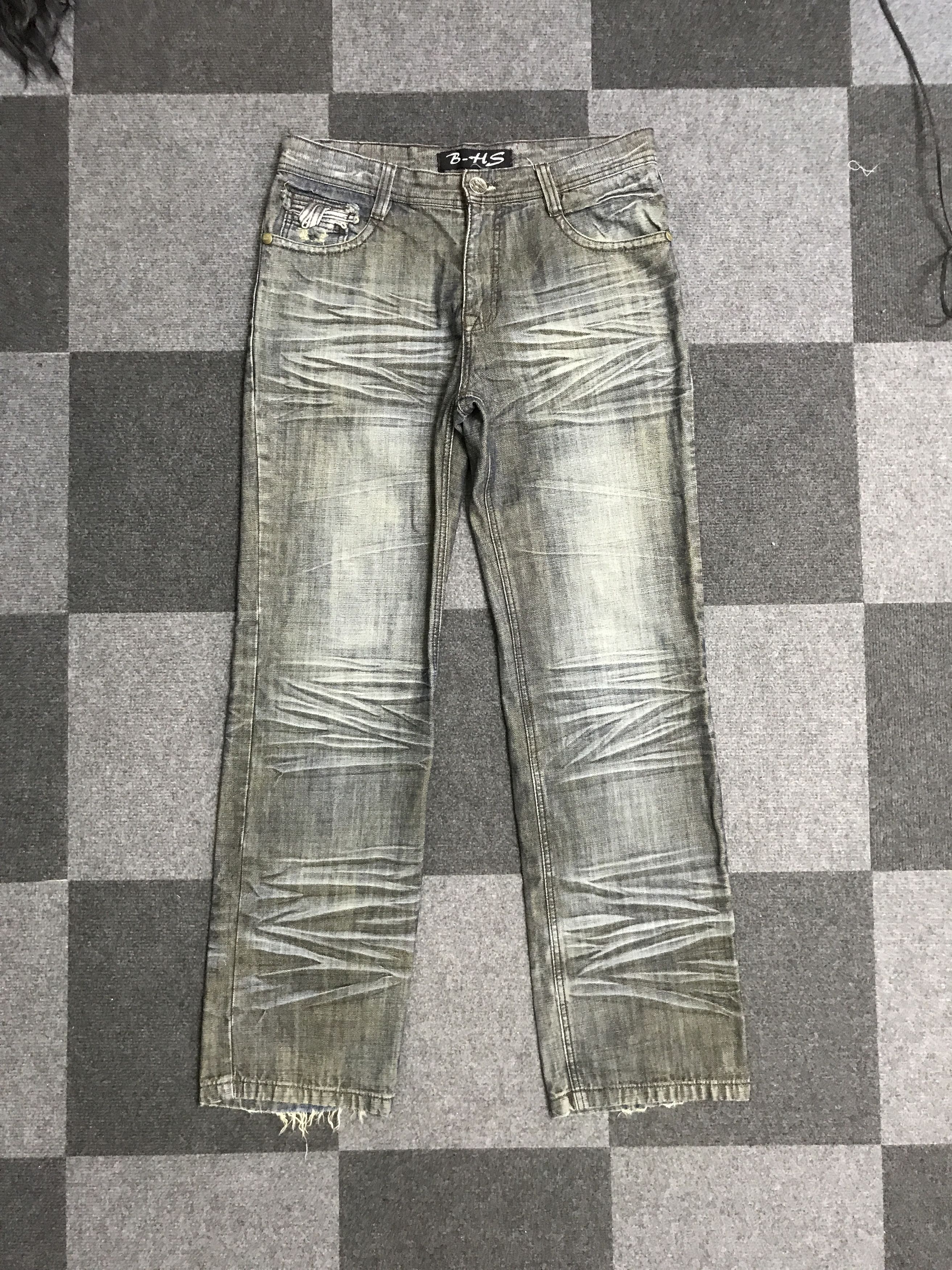 Japanese Brand D168 BHS Cool Fades Honeycomb Jeans Size US 33 - 1 Thumbnail