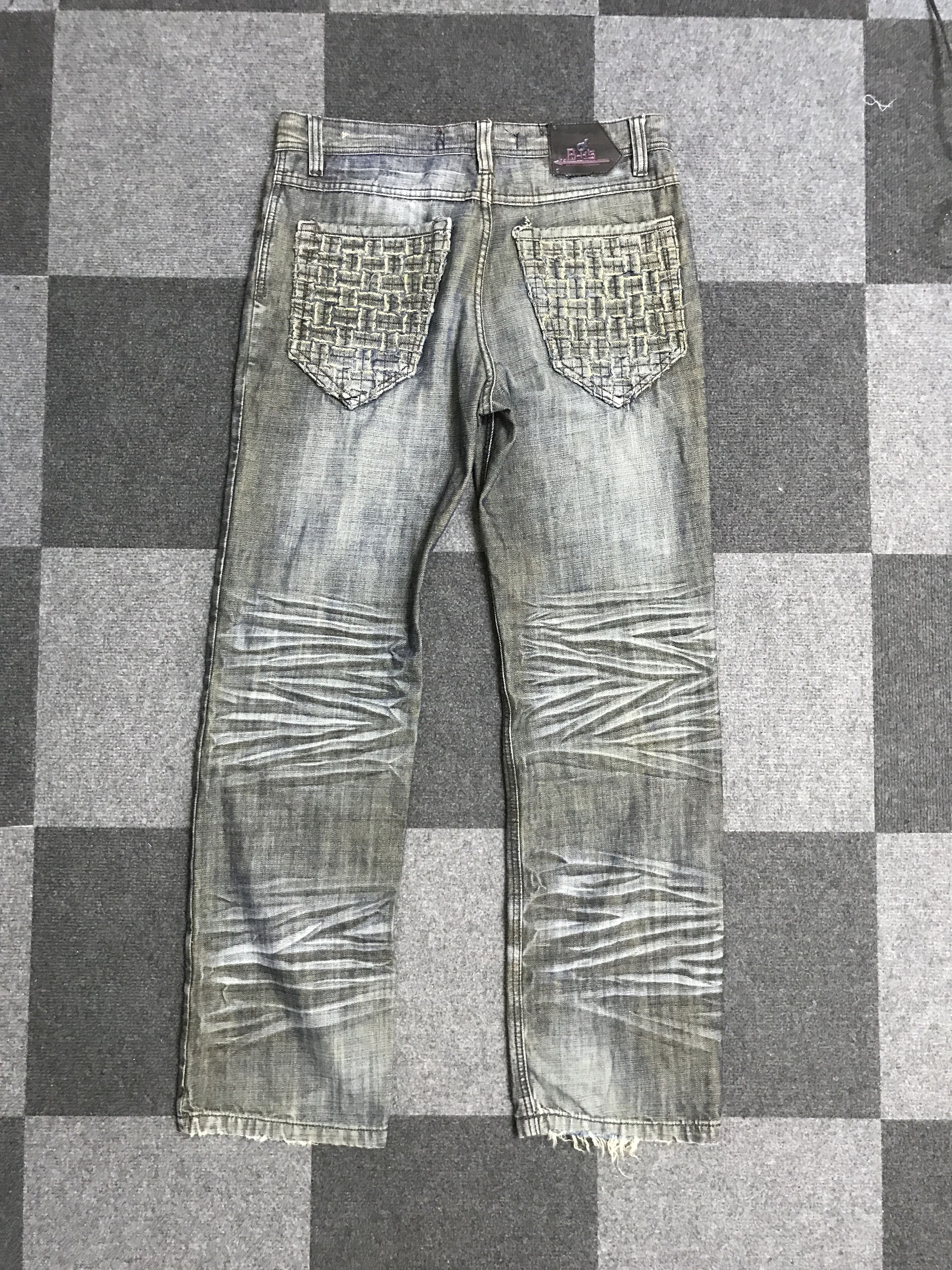 Japanese Brand D168 BHS Cool Fades Honeycomb Jeans Size US 33 - 7 Thumbnail