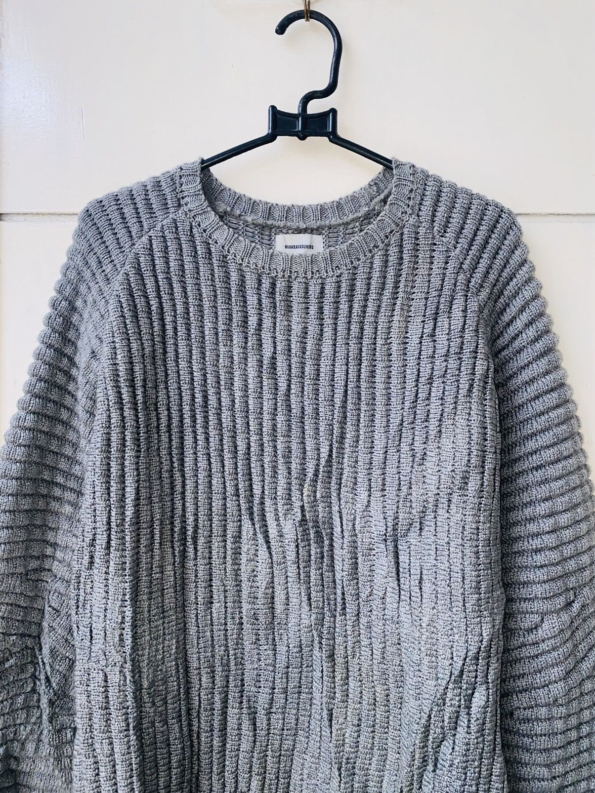 Maison MIHARA YASUHIRO MIHARAYASUHIRO Grey Heavy Tweed Knit Dress Size US M / EU 48-50 / 2 - 3 Thumbnail