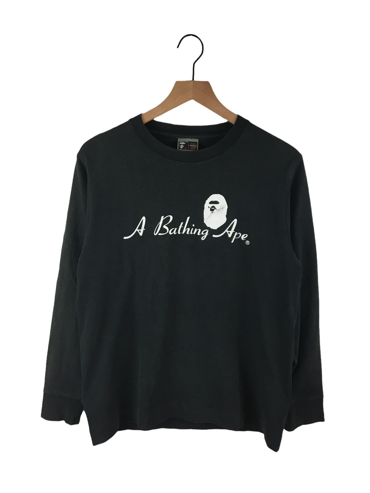 Bape A Bathing Ape L/S Tee Size US M / EU 48-50 / 2 - 1 Thumbnail
