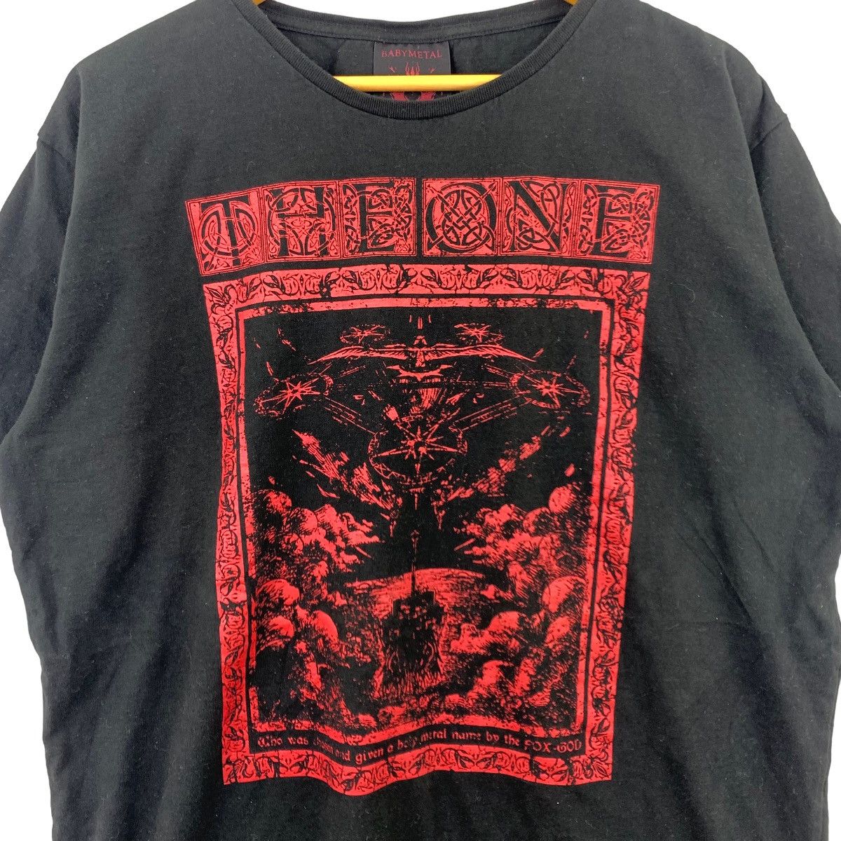 Japanese Brand BABYMETAL Japanese Band THE ONE Album Cover Print Black Size US XL / EU 56 / 4 - 5 Thumbnail