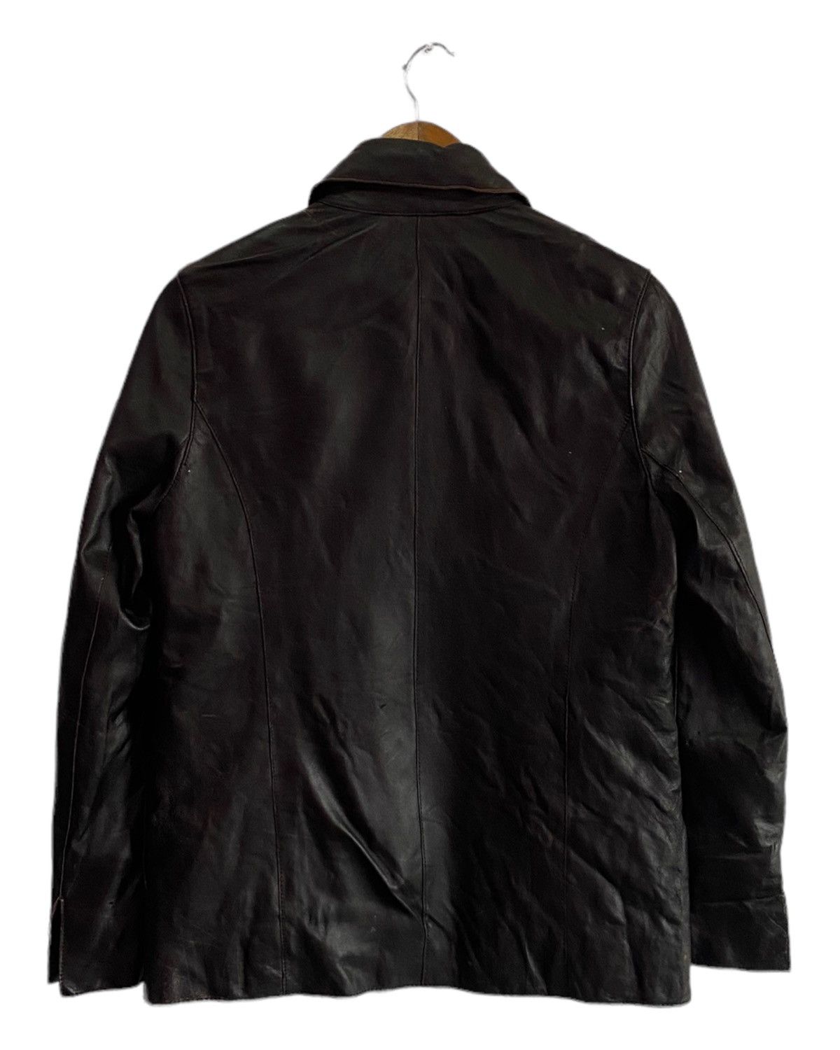 Balmain 🔥VINTAGE BALMAIN BUTTON UP LEATHER JACKET Size US S / EU 44-46 / 1 - 4 Thumbnail