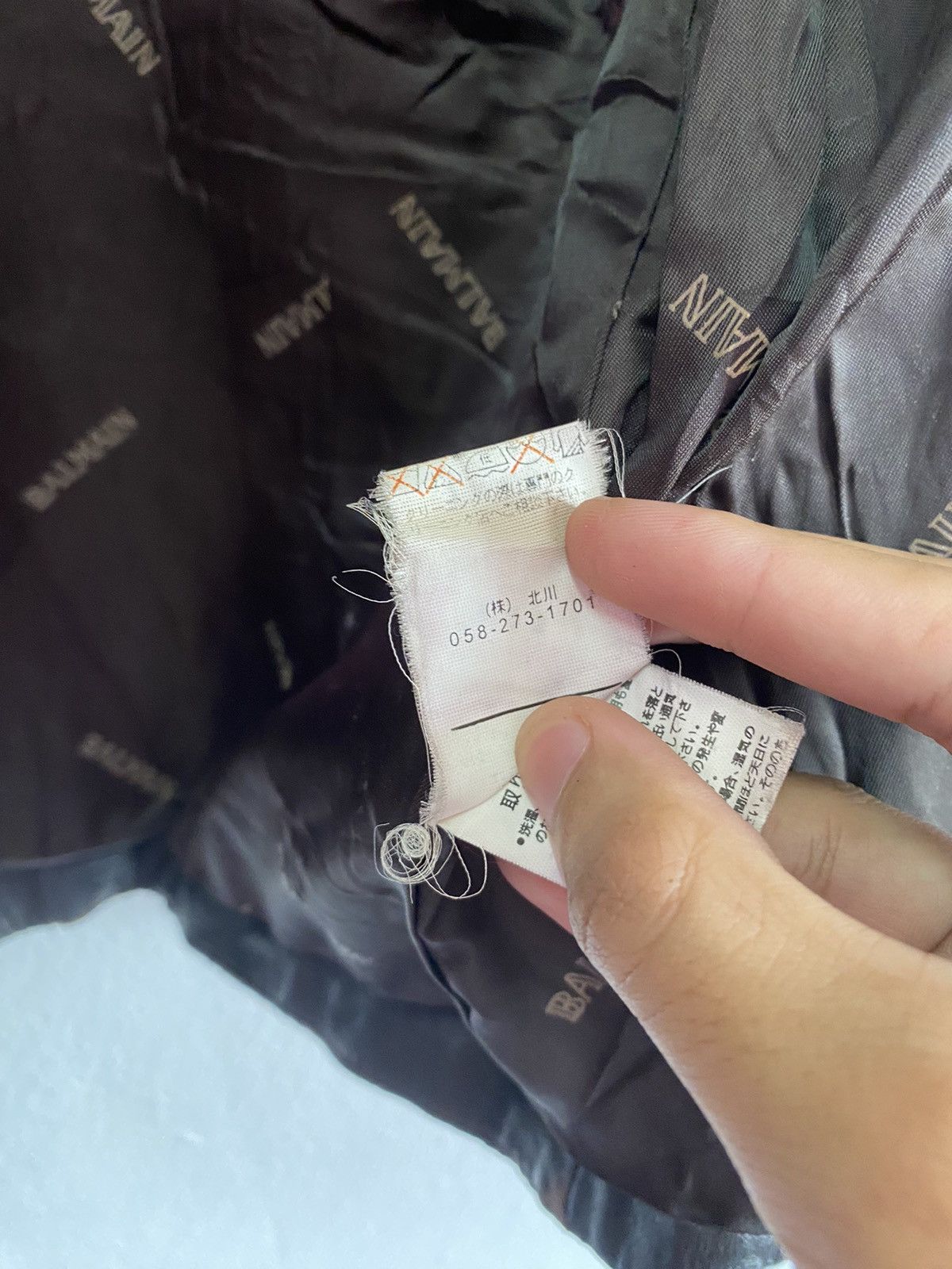 Balmain 🔥VINTAGE BALMAIN BUTTON UP LEATHER JACKET Size US S / EU 44-46 / 1 - 11 Thumbnail