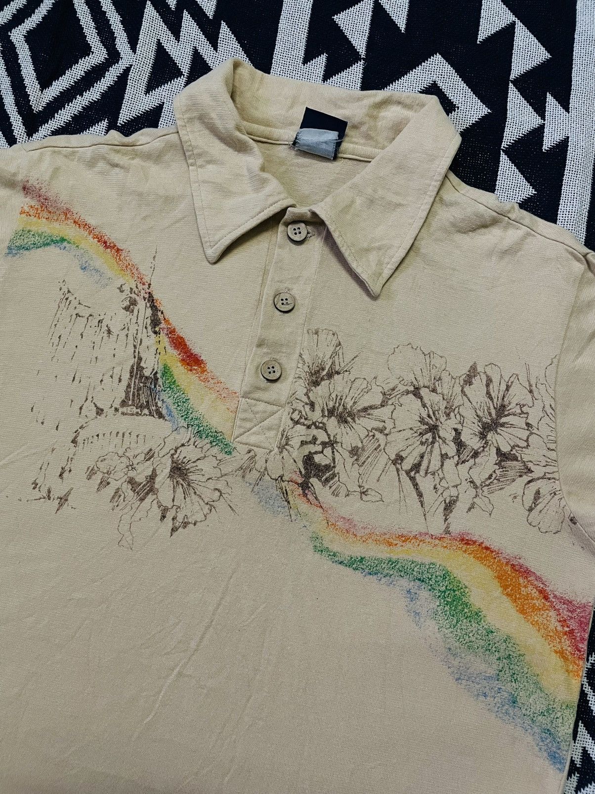 Other Vintage Hang Ten Rainbow Button Up Size US L / EU 52-54 / 3 - 3 Thumbnail