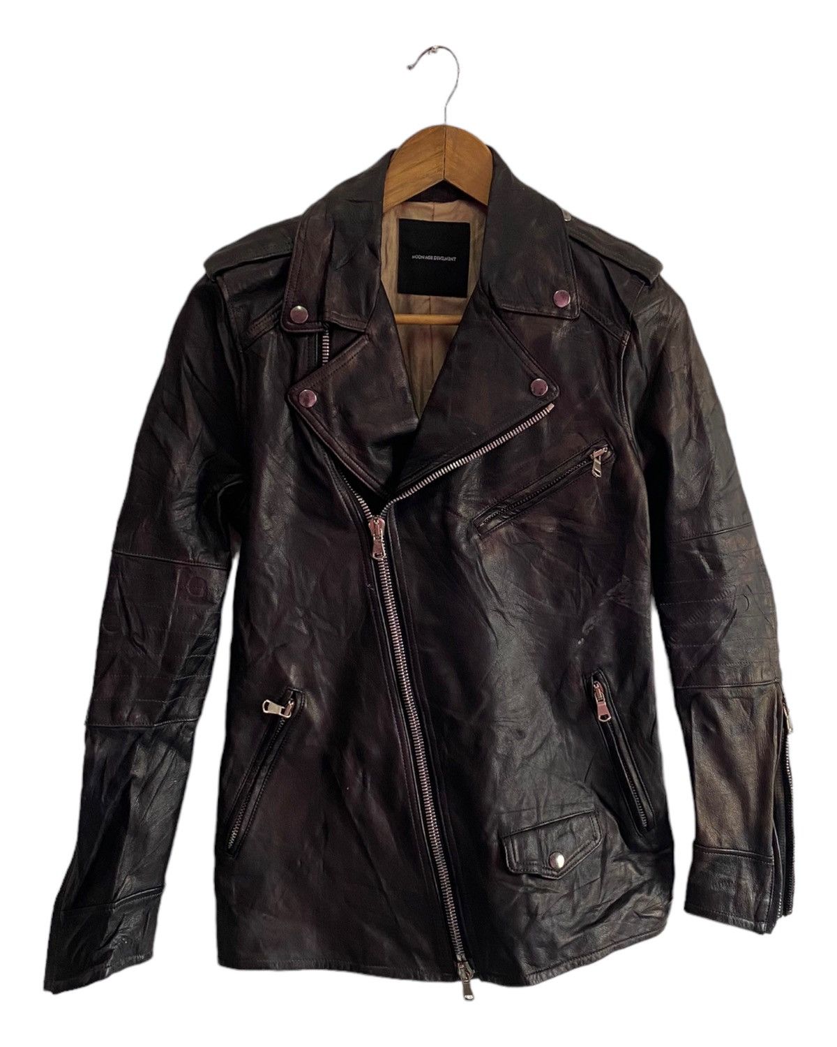 Kapital 🔥MOON AGE DEVILMENT DISTRESSED LEATHER JACKET PUNK Size US S / EU 44-46 / 1 - 3 Thumbnail