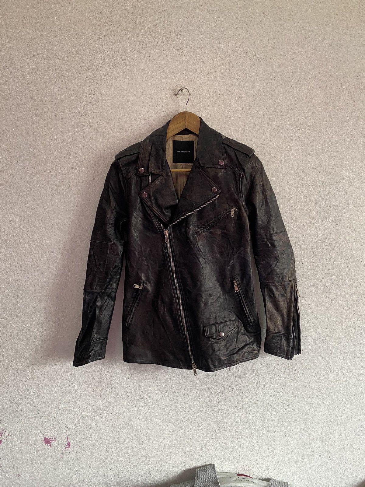 Kapital 🔥MOON AGE DEVILMENT DISTRESSED LEATHER JACKET PUNK Size US S / EU 44-46 / 1 - 8 Thumbnail