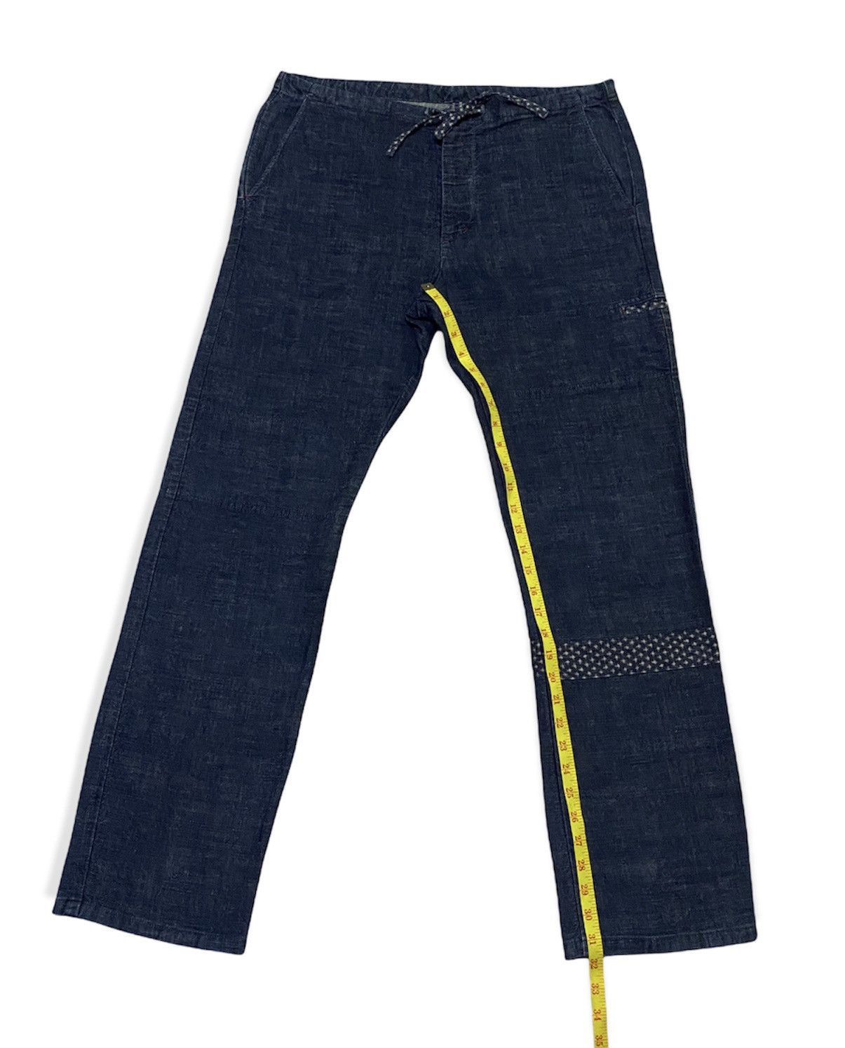Eternal Eternal Elastic Waist Indigo Denim Pants Size US 35 - 7 Thumbnail