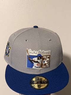 New Era Brooklyn Dodgers Jackie Robinson 75 Years Gold Throwback Edition  59Fifty Fitted Hat, EXCLUSIVE HATS, CAPS