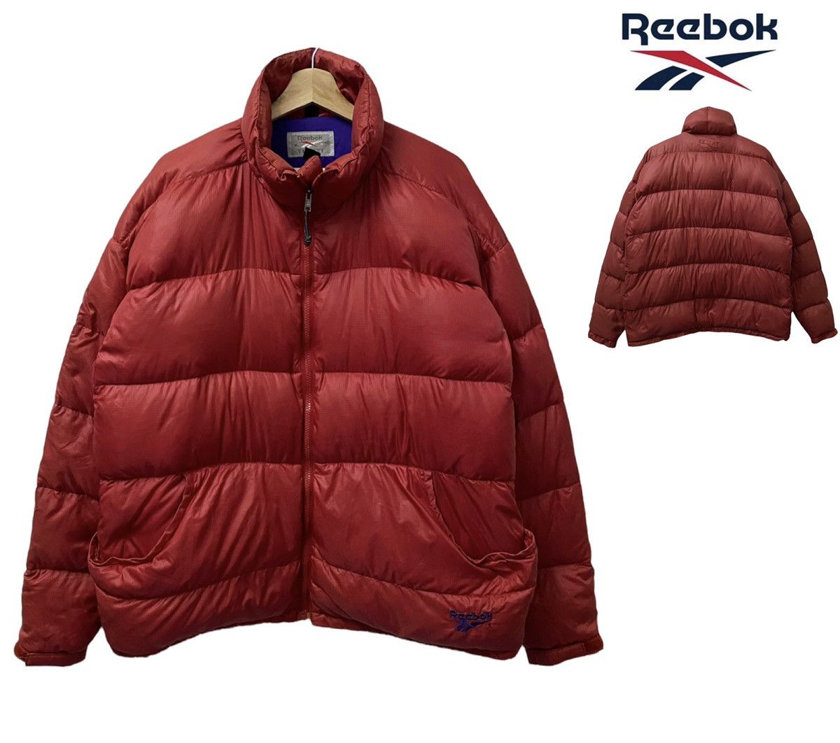 Japanese Brand × Reebok × Vintage Vintage Reebok Puffer Jacket Size US L / EU 52-54 / 3 - 1 Thumbnail