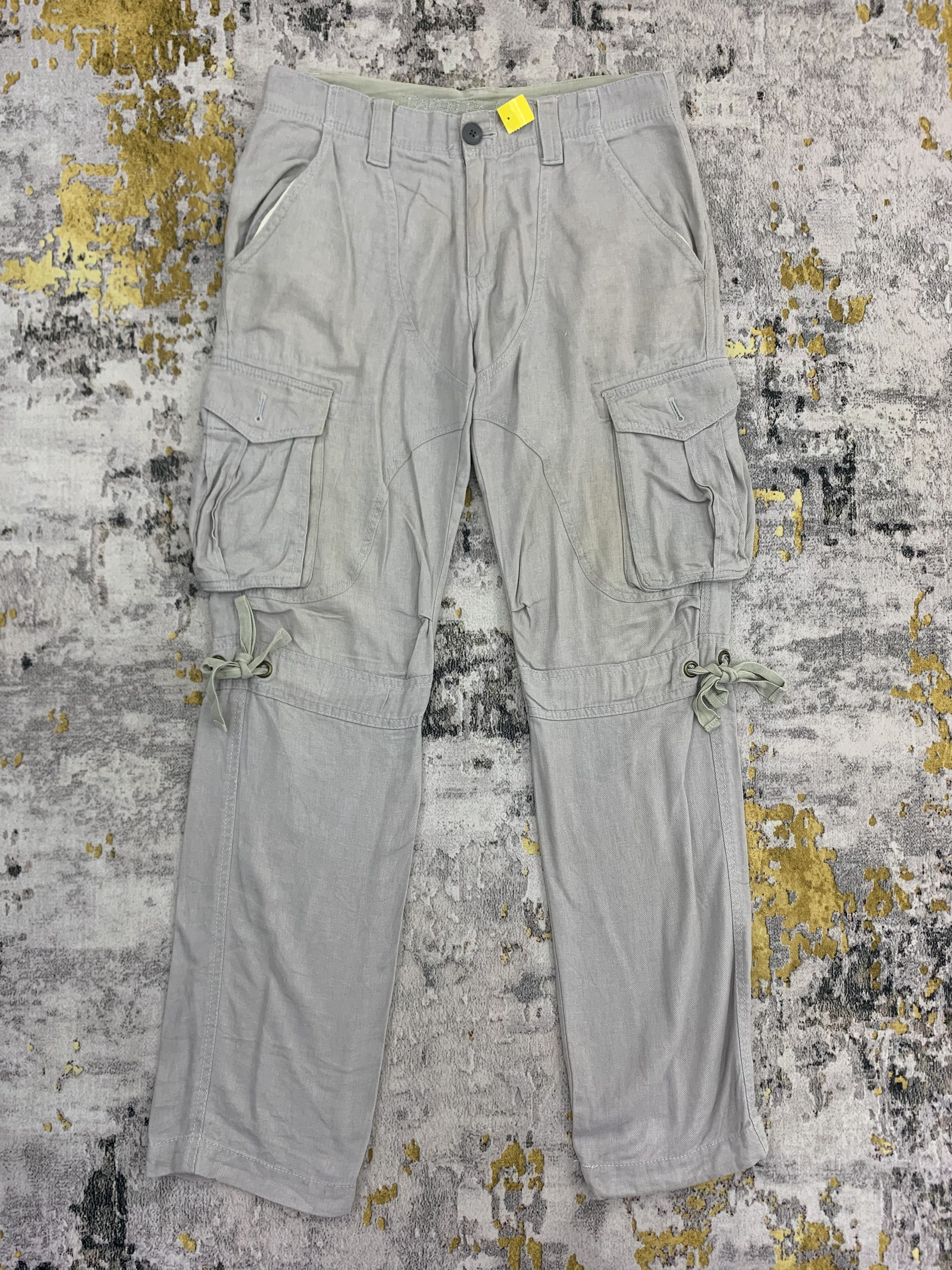 image of Vintage Twenty Works Trouser Cargo Pants Casual Pants 32X43 in Light Grey, Men's