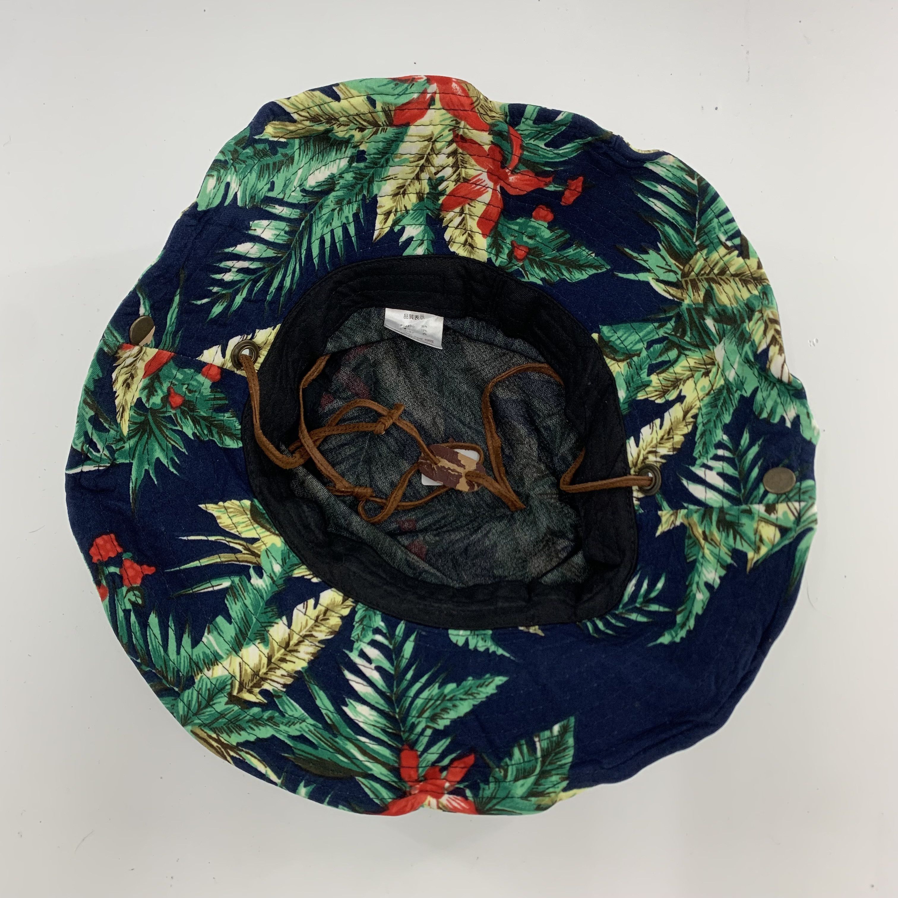Other Unknown Bucket Hats Flowers Printed Sun Hat Size ONE SIZE - 7 Thumbnail