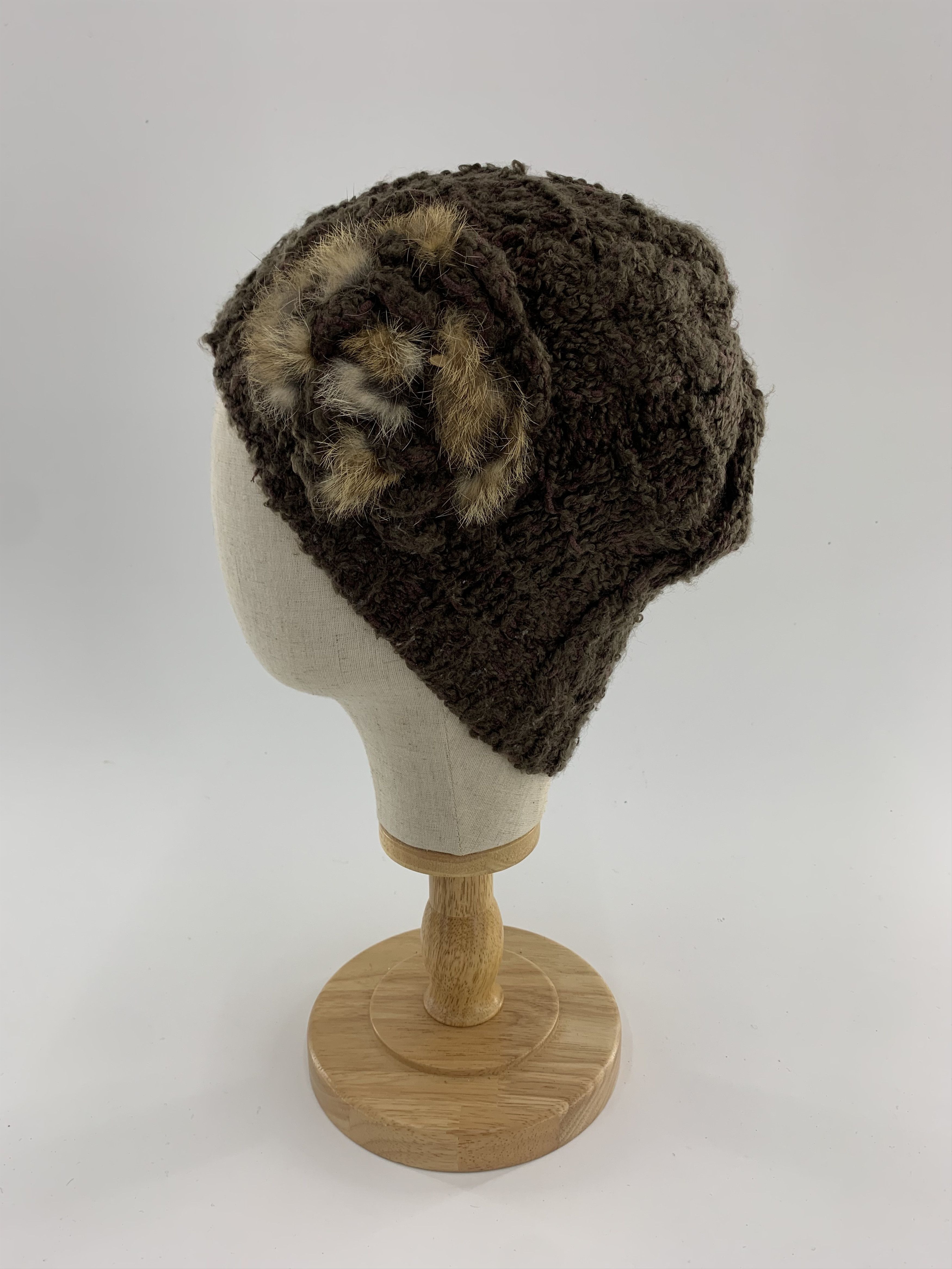 Japanese Brand × Junko Shimada Junko Shimada Fur Beanie Hats - B3018 Size ONE SIZE - 1 Thumbnail
