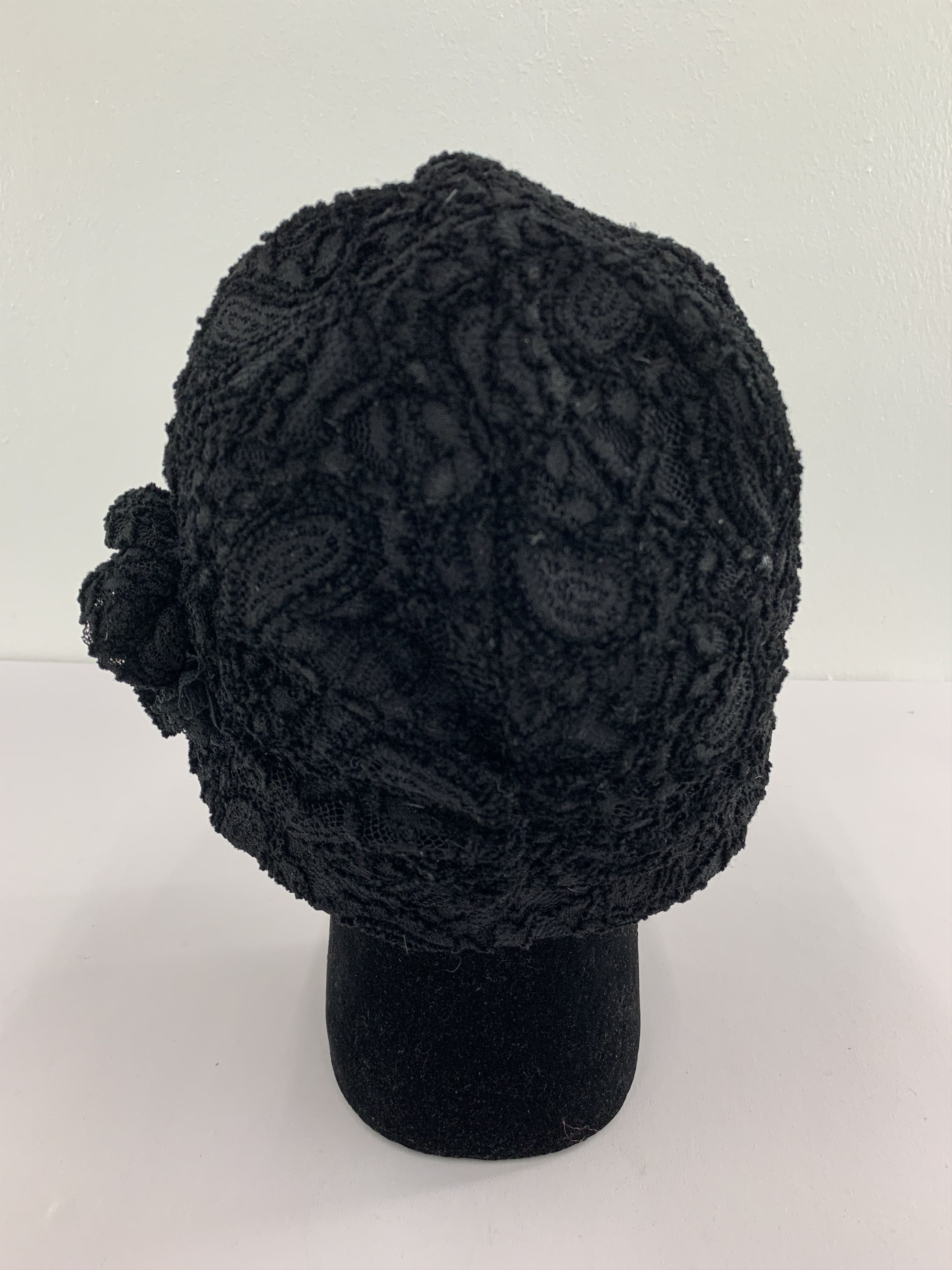 Japanese Brand Black Hat Flowers Design - S3006 Size ONE SIZE - 5 Thumbnail