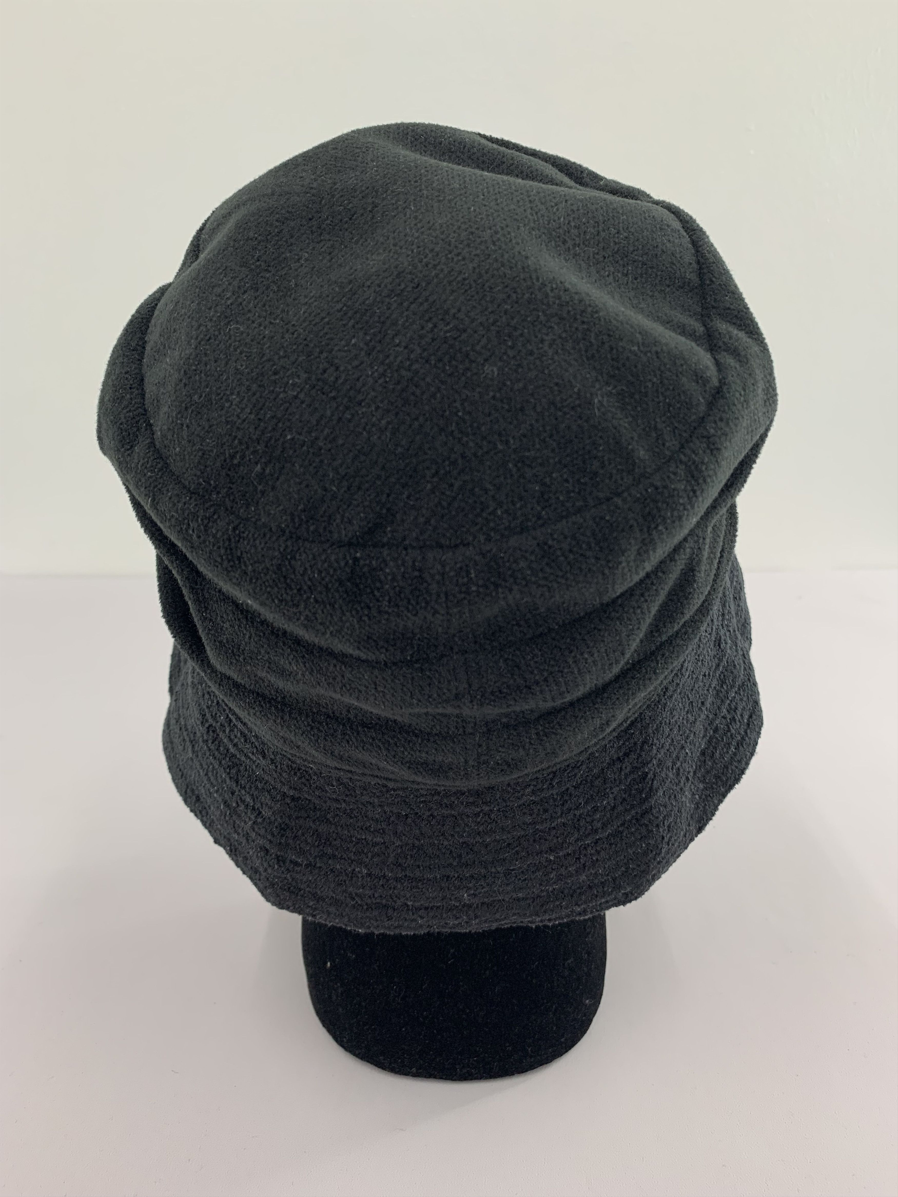 Japanese Brand Black Flowers Hat Cap - S3074 Size ONE SIZE - 5 Thumbnail