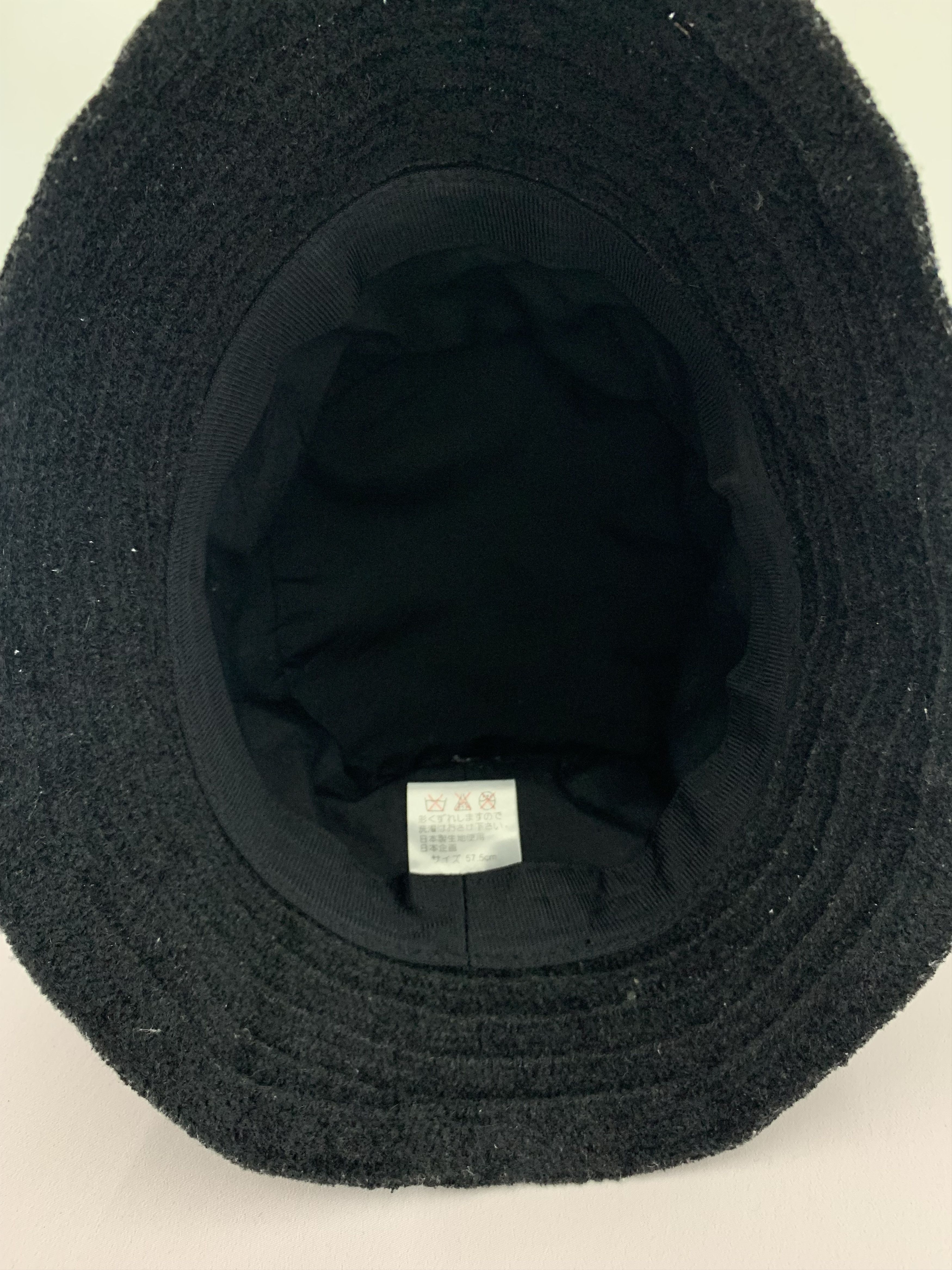 Japanese Brand Black Flowers Hat Cap - S3074 Size ONE SIZE - 6 Thumbnail