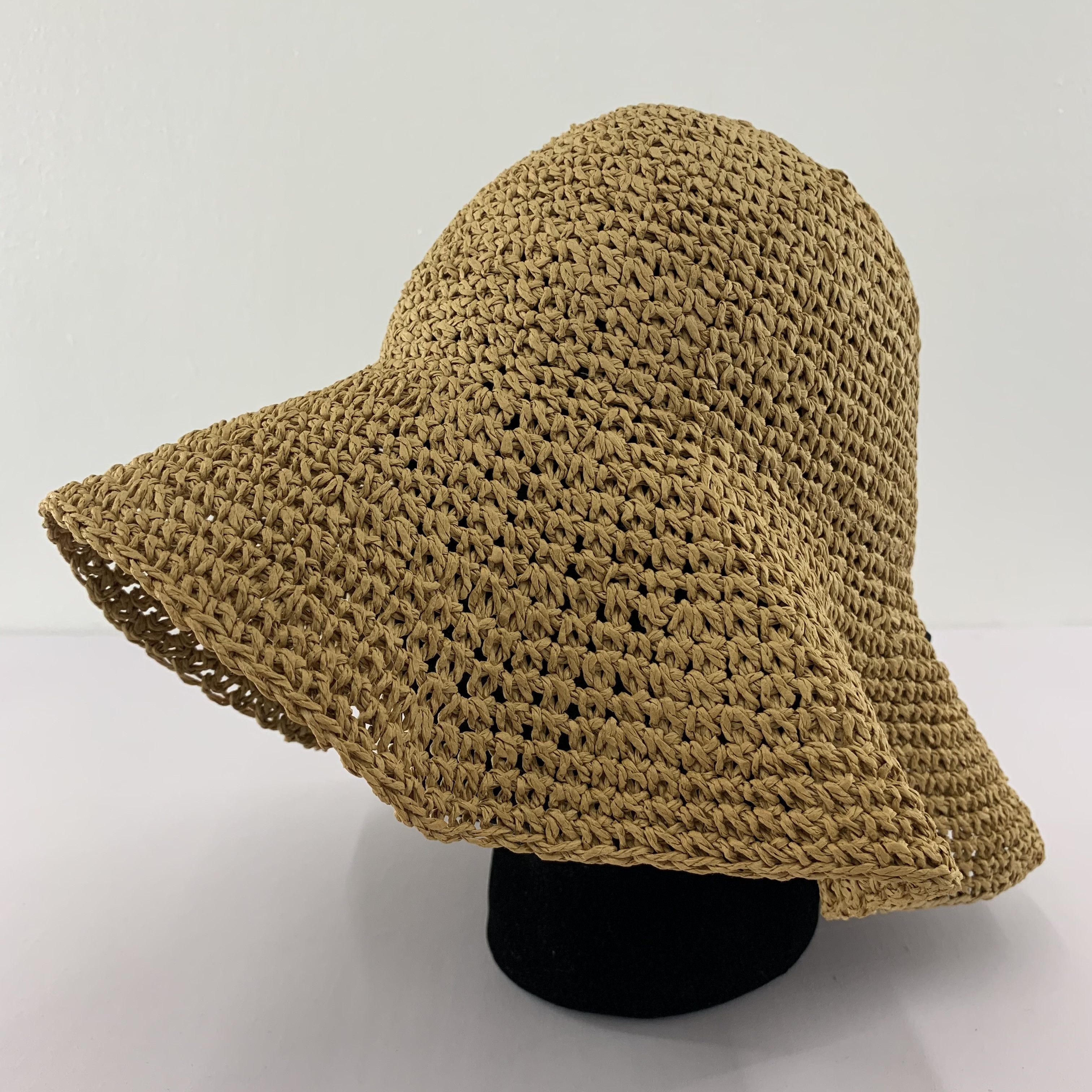 Japanese Brand Straw Bucket Hats Nice Design - S2043 Size ONE SIZE - 3 Thumbnail