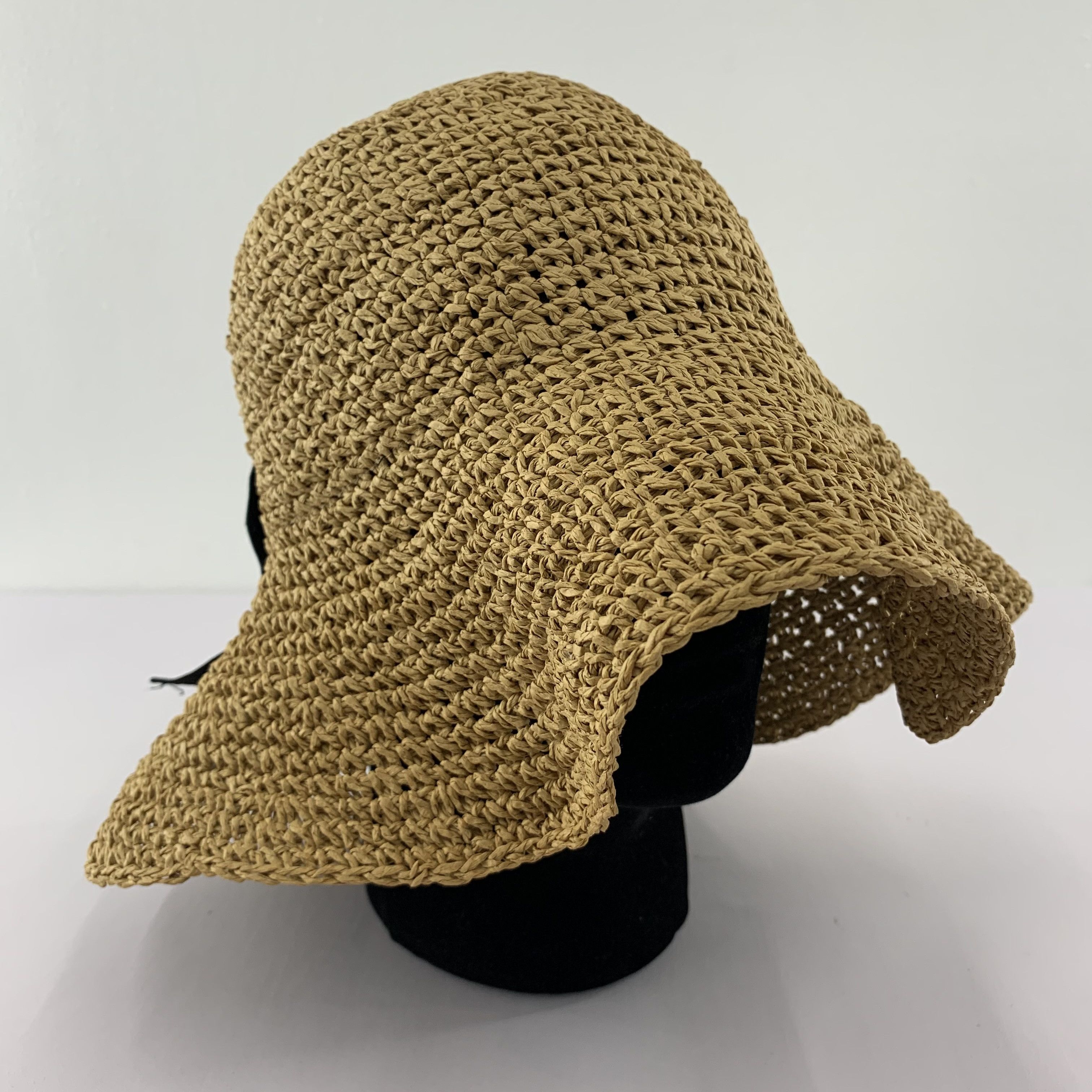 Japanese Brand Straw Bucket Hats Nice Design - S2043 Size ONE SIZE - 5 Thumbnail