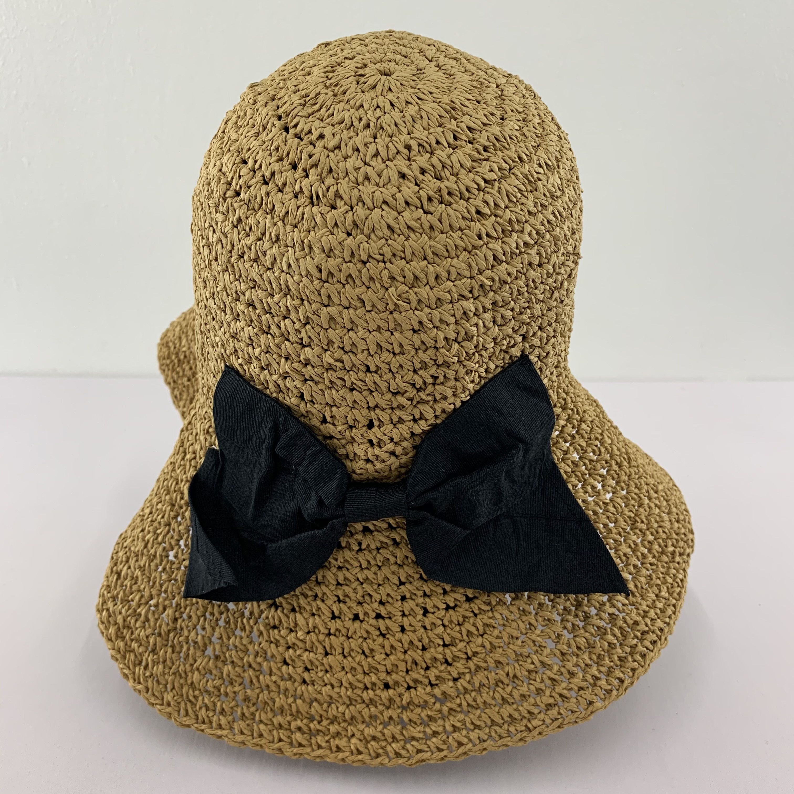 Japanese Brand Straw Bucket Hats Nice Design - S2043 Size ONE SIZE - 4 Thumbnail