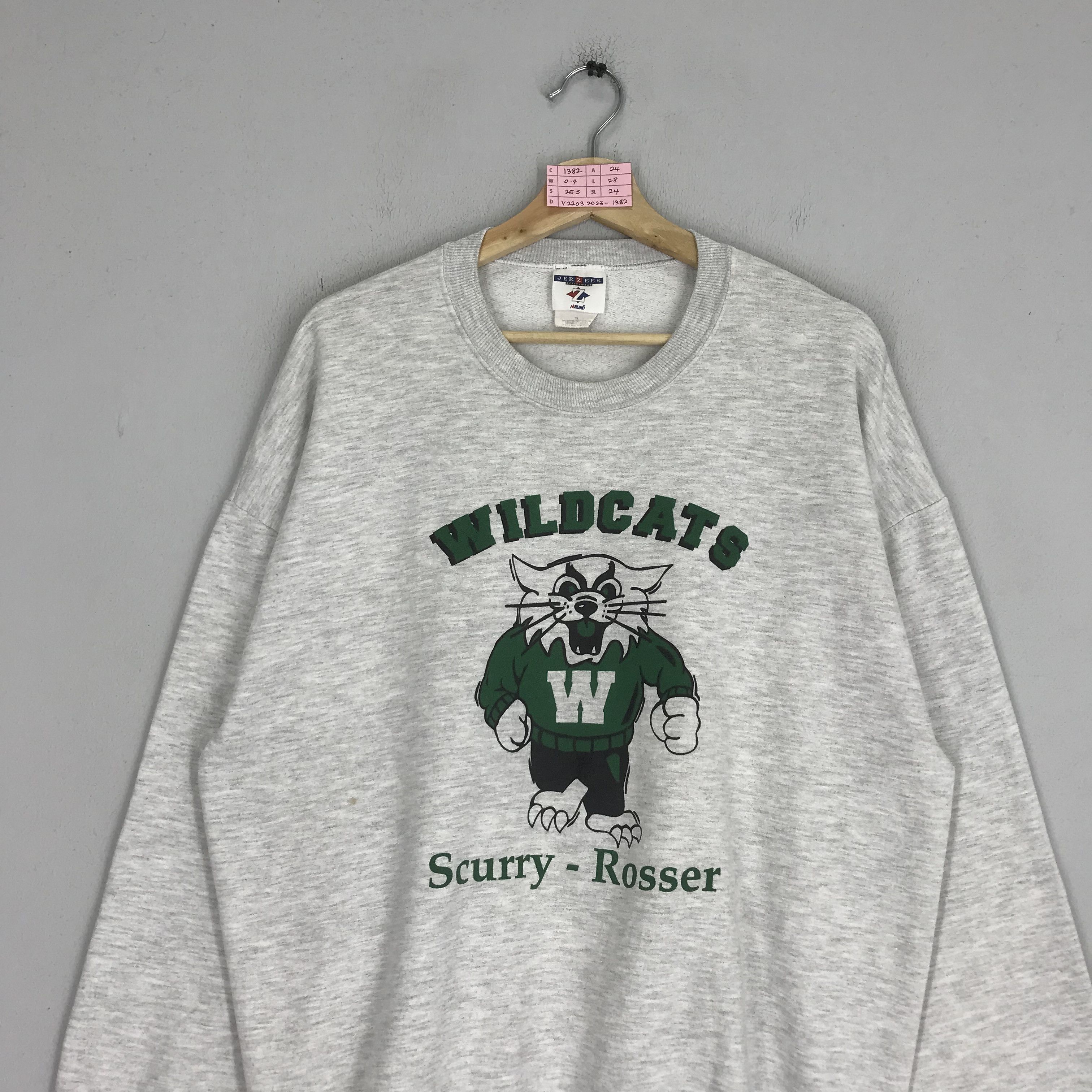Vintage Vintage Scurry Rosser Wildcats Big Logo Pullover Size US L / EU 52-54 / 3 - 3 Thumbnail