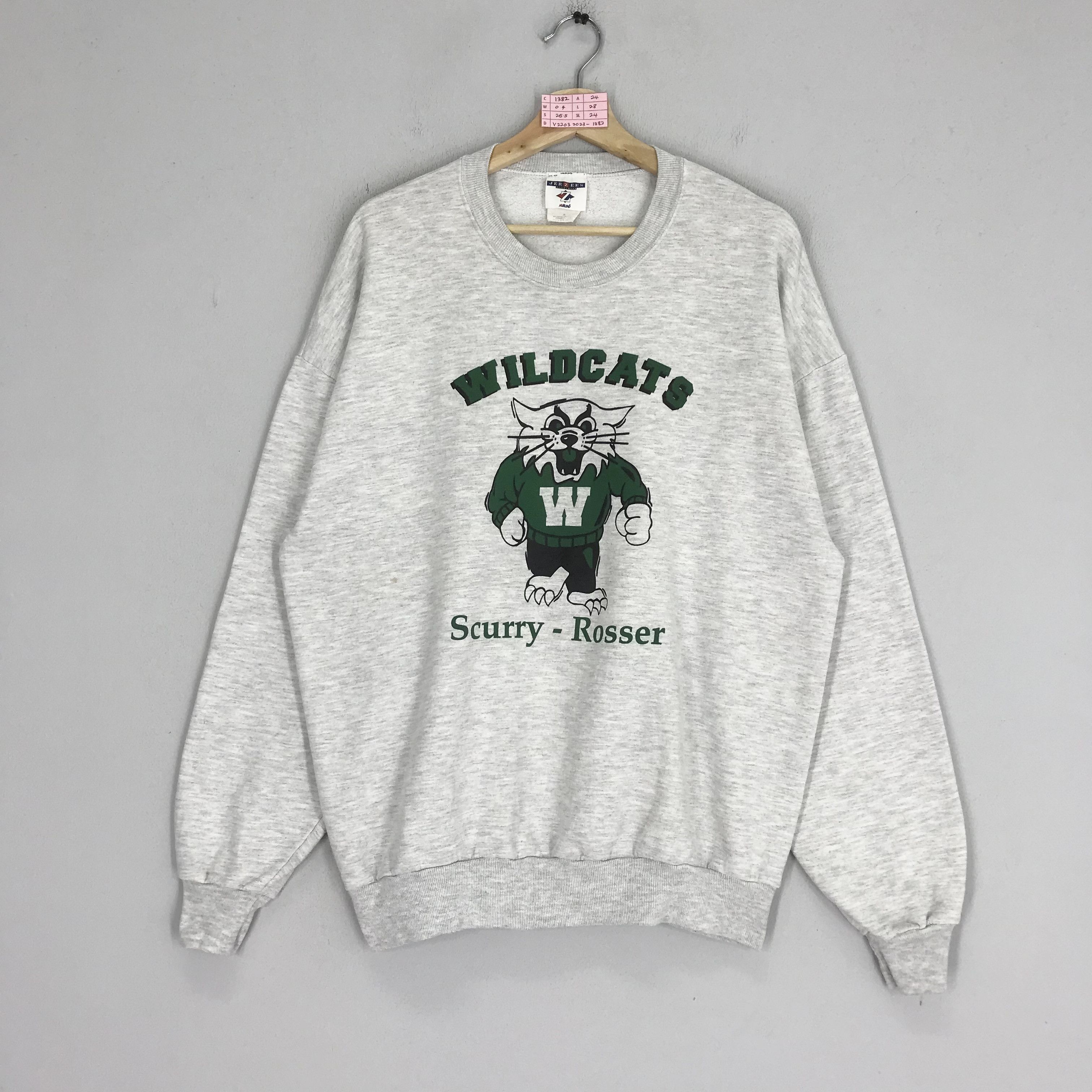 Vintage Vintage Scurry Rosser Wildcats Big Logo Pullover Size US L / EU 52-54 / 3 - 1 Thumbnail