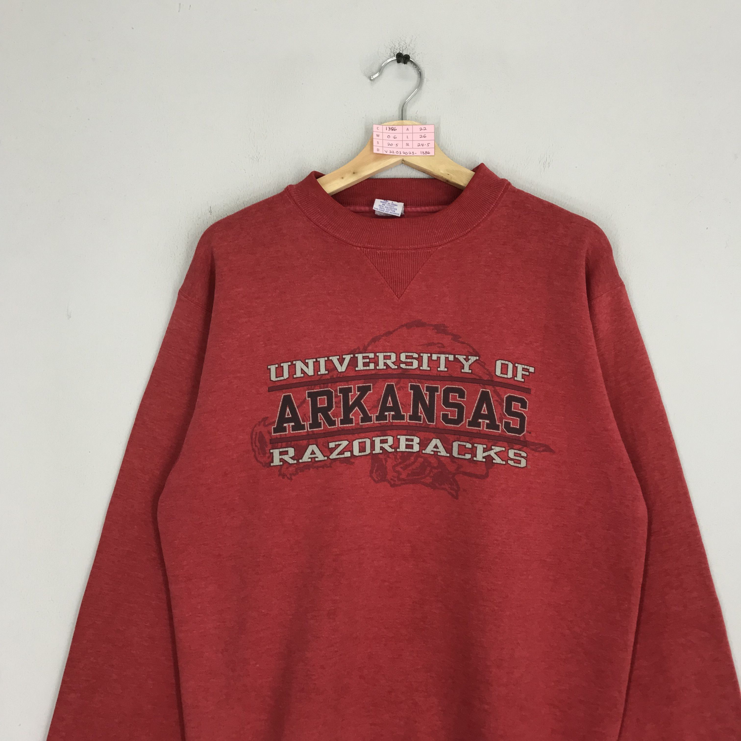 Vintage Vintage 90's University Of Arkansas Razorbacks Sweatshirts Size US M / EU 48-50 / 2 - 3 Thumbnail